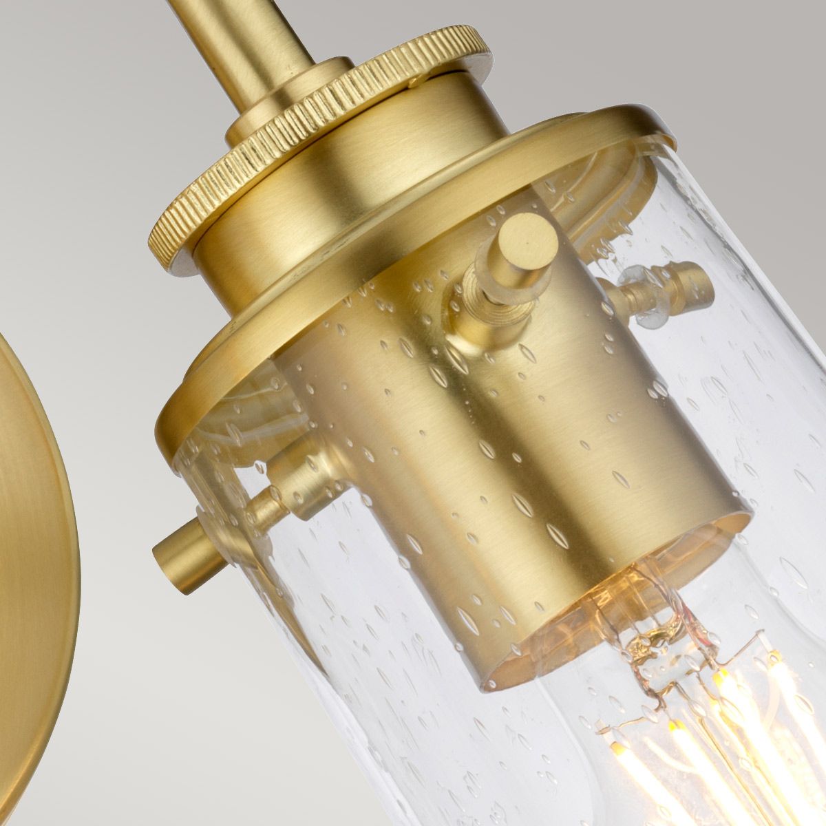 Quintiesse - Braelyn Double Wall Light - Brushed Brass