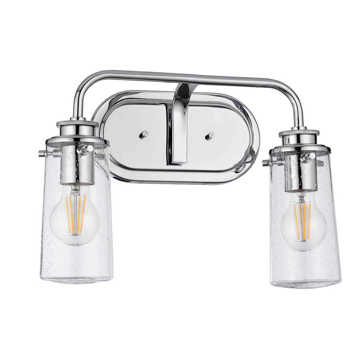 Quintiesse - Braelyn Double Wall Light - Polished Chrome