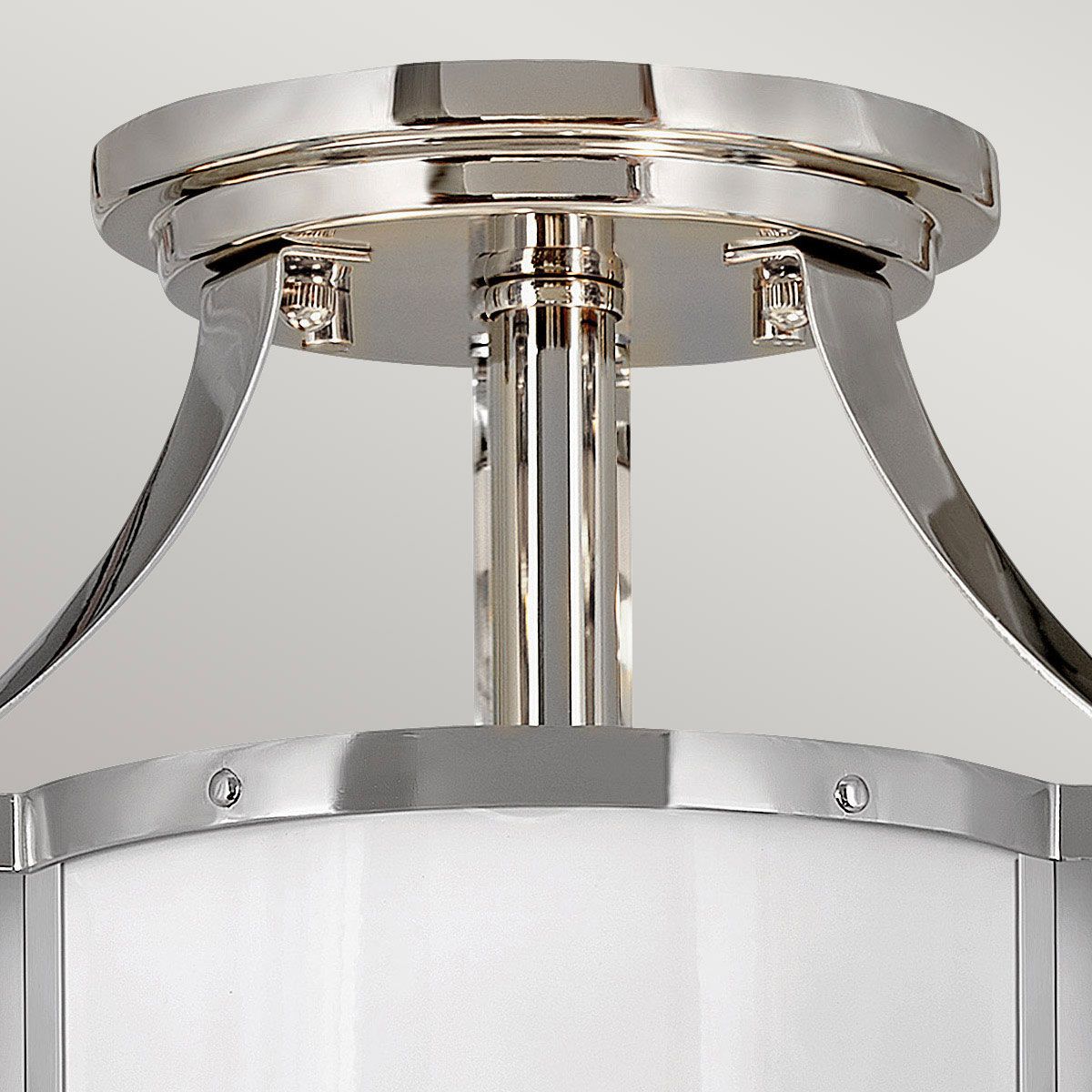 Quintiesse - Chance Double Semi Flush Ceiling Light - Nickel