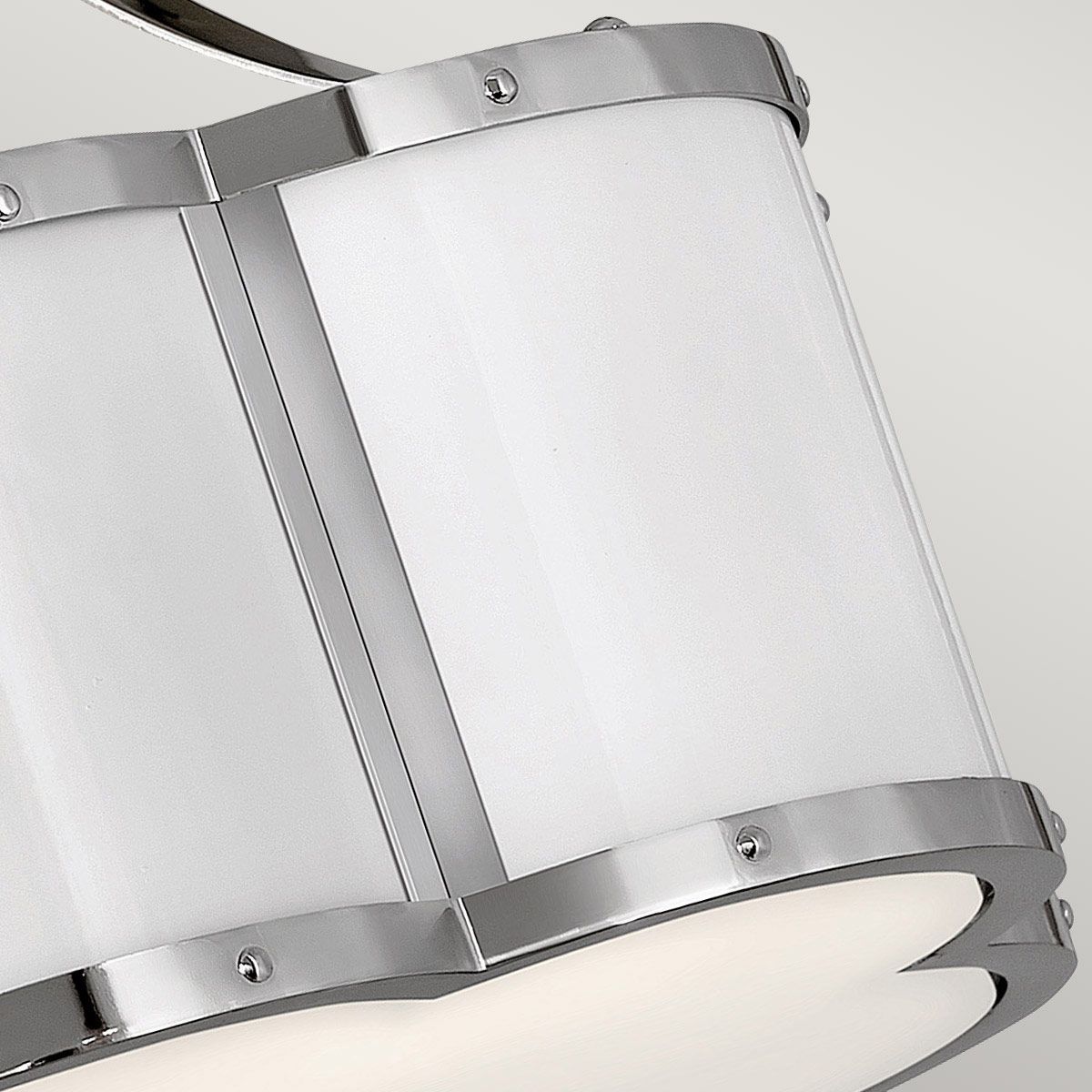 Quintiesse - Chance Double Semi Flush Ceiling Light - Nickel