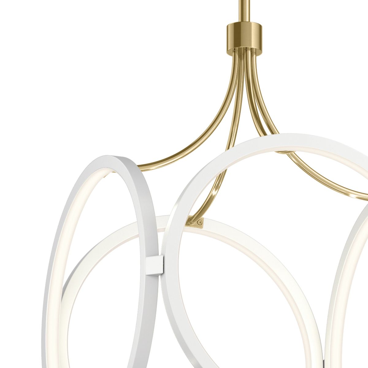 Quintiesse - Ciri LED Pendant Light - White & Gold