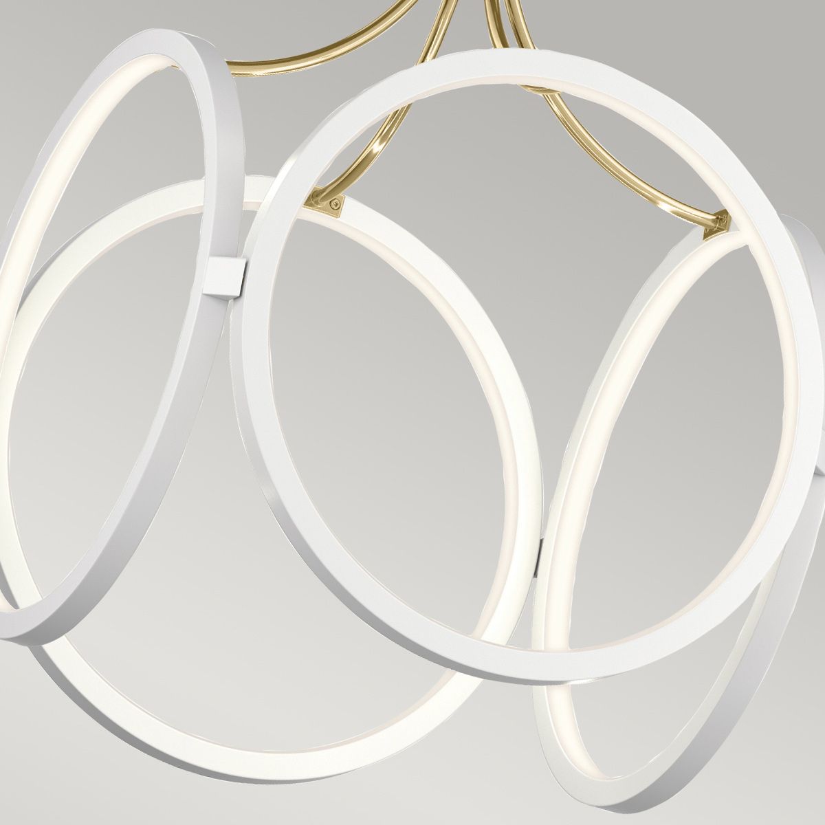 Quintiesse - Ciri LED Pendant Light - White & Gold