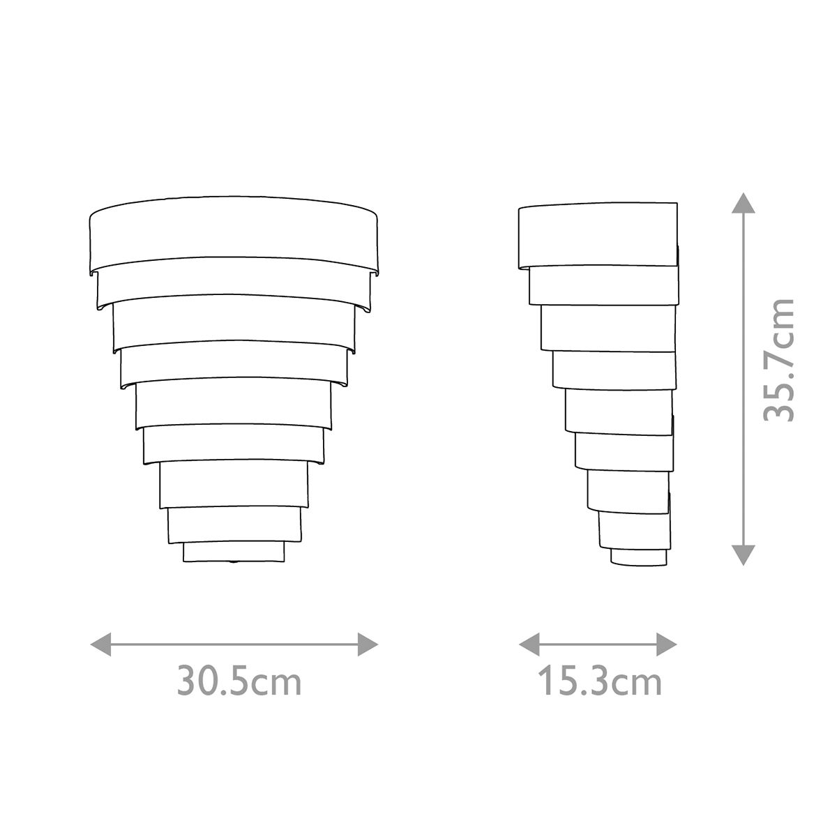 Quintiesse - Echelon LED Wall Light - Brass