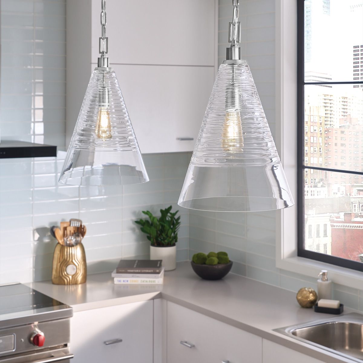 Quintiesse - Elmore Single Pendant Light - Polished Chrome