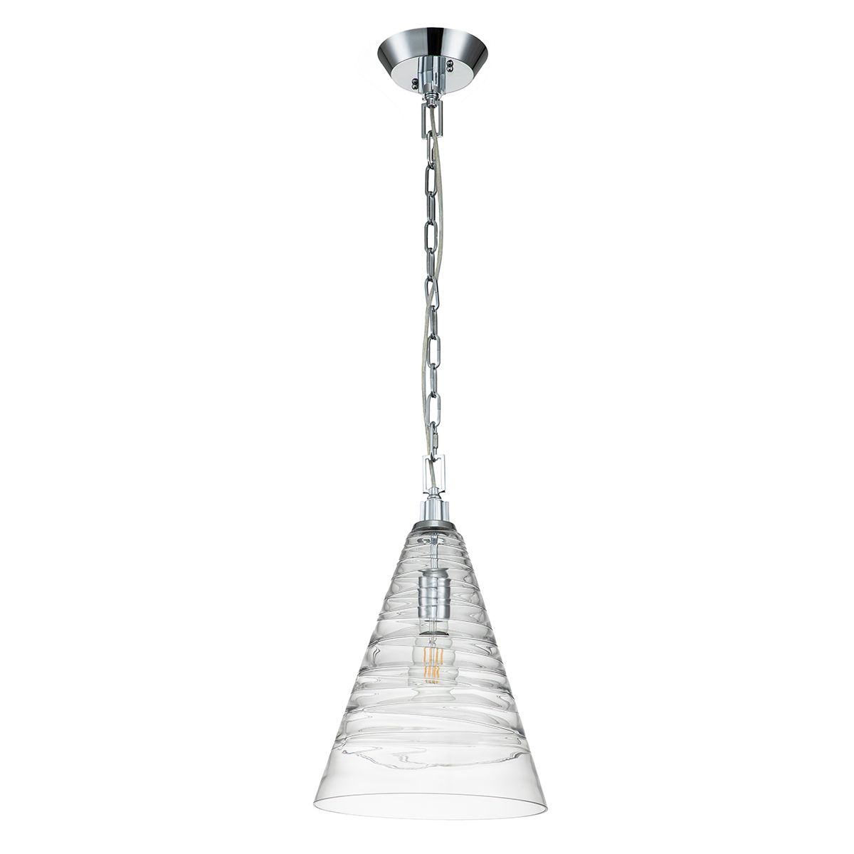 Quintiesse - Elmore Single Pendant Light - Polished Chrome