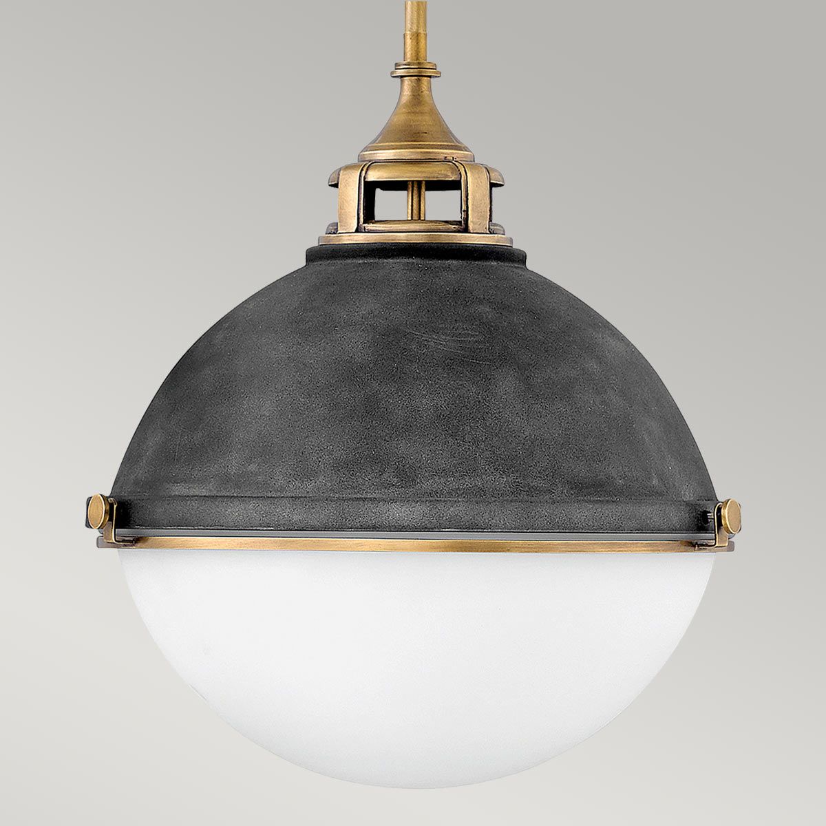 Quintiesse - Fletcher Triple Pendant Light - Gold & Black