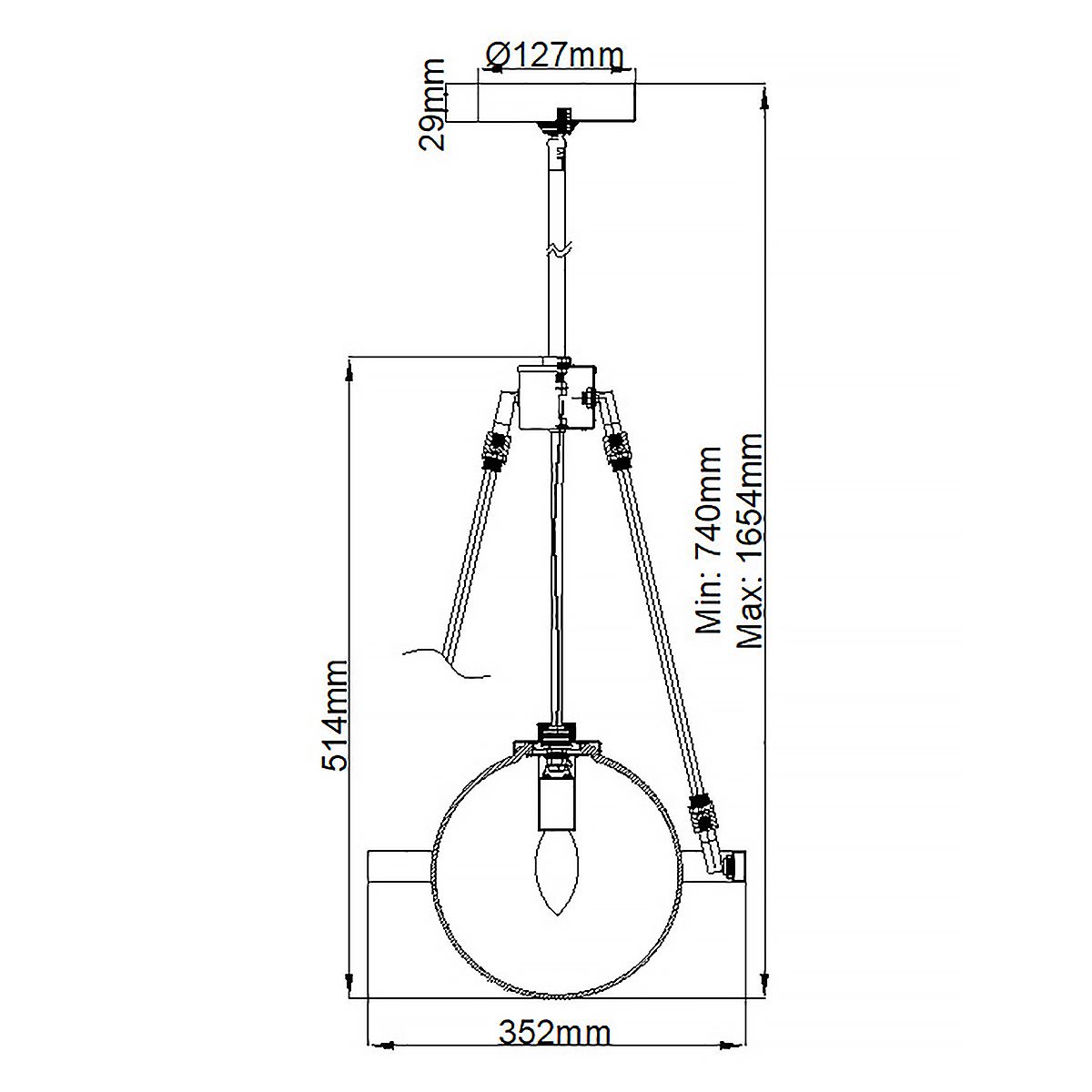 Quintiesse - Padstow Single Pendant Light - Nickel