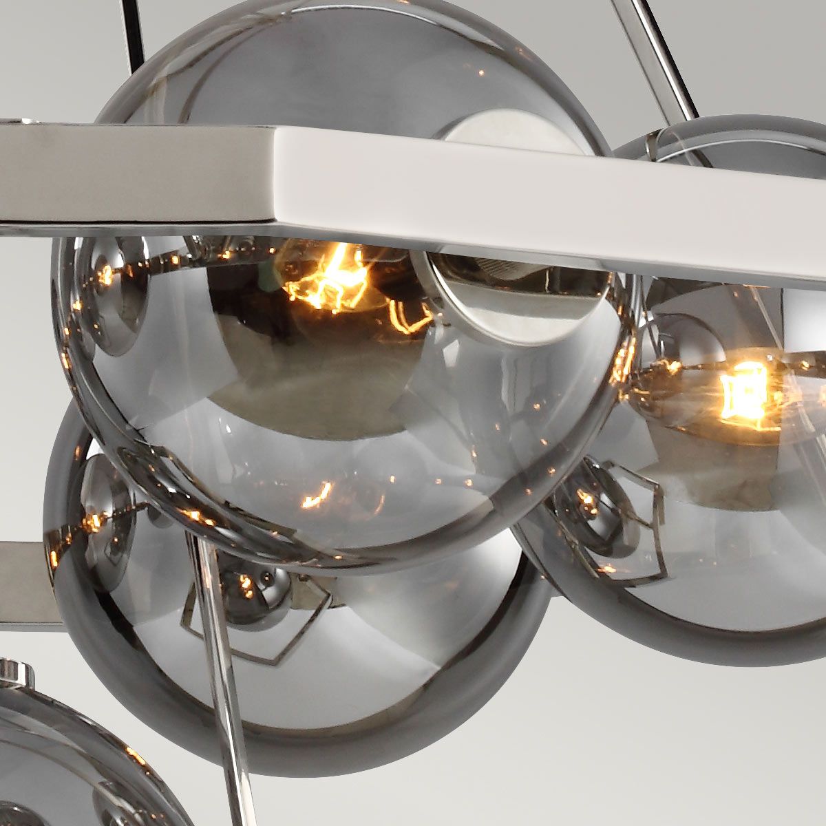 Quintiesse - Padstow 7 Light Chandelier - Nickel