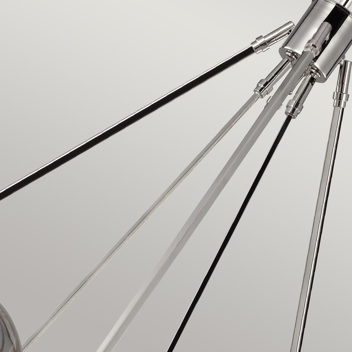 Quintiesse - Padstow 7 Light Chandelier - Nickel