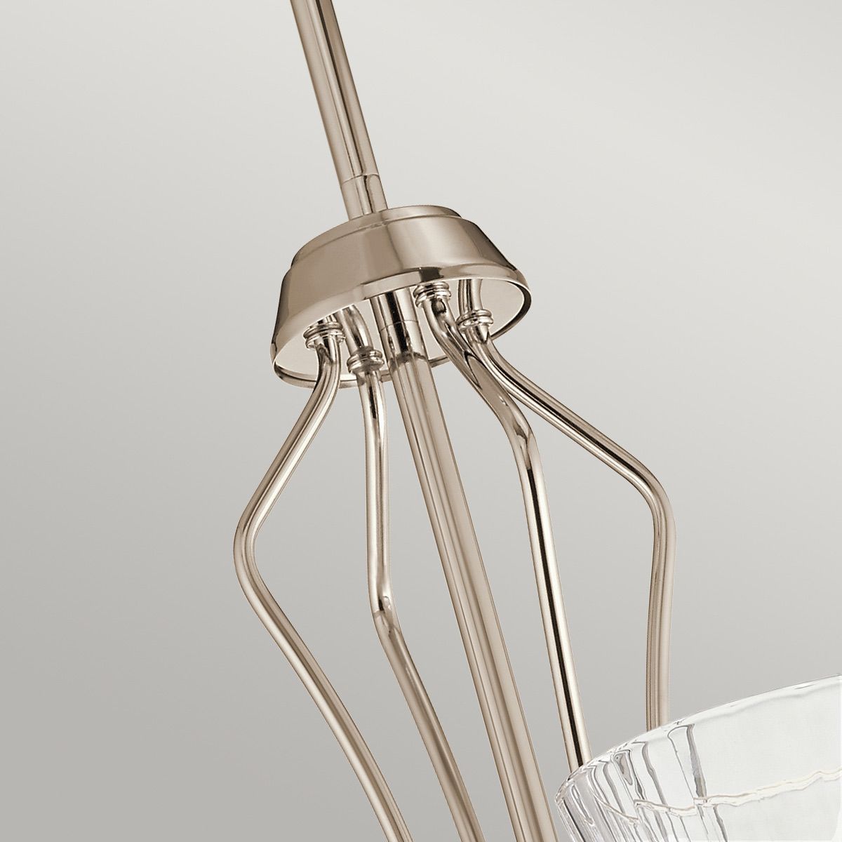 Quintiesse - Kayva LED 9 Light 4 Arm Chandelier - Nickel