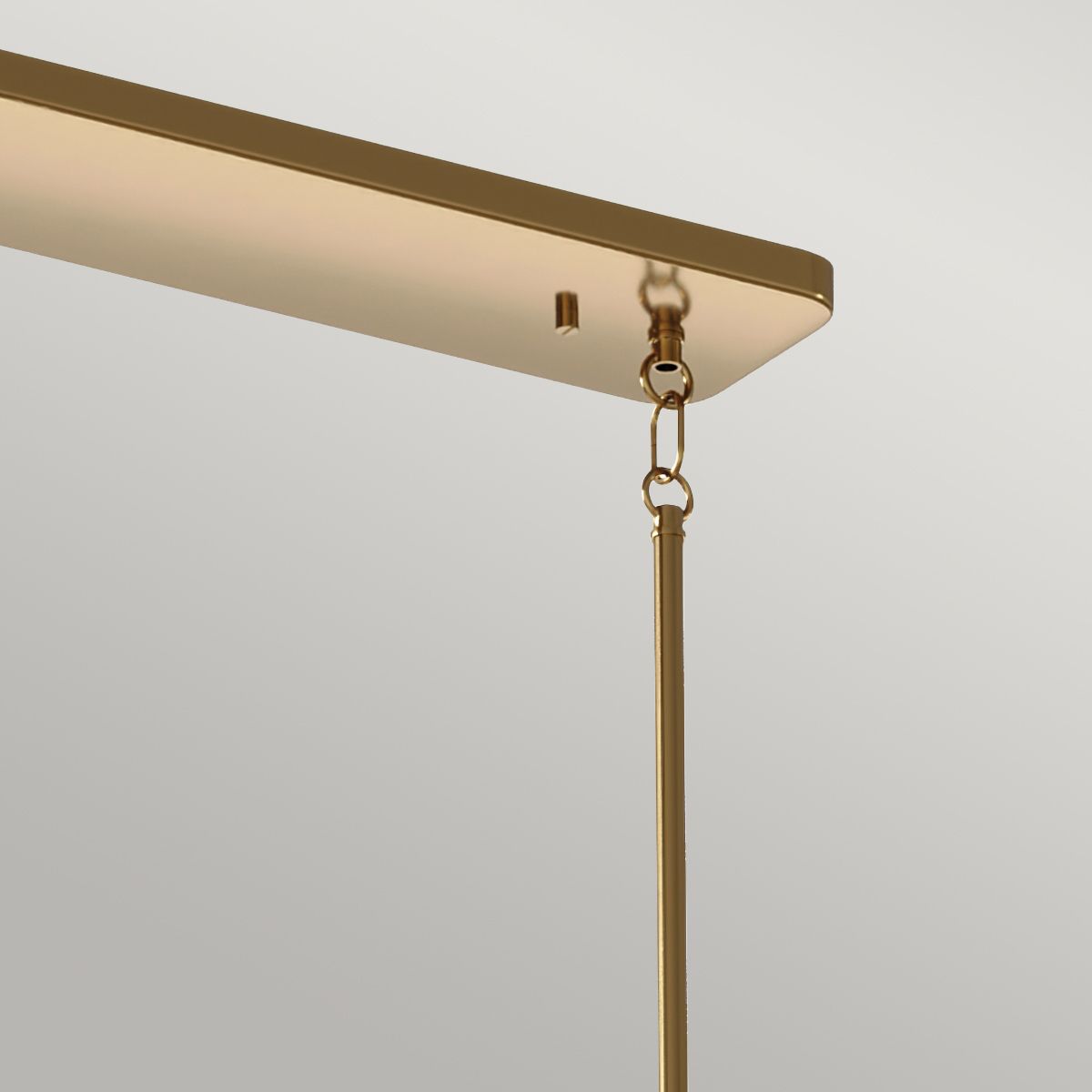 Quintiesse - Kimrose 10 Light Linear Chandelier - Brass