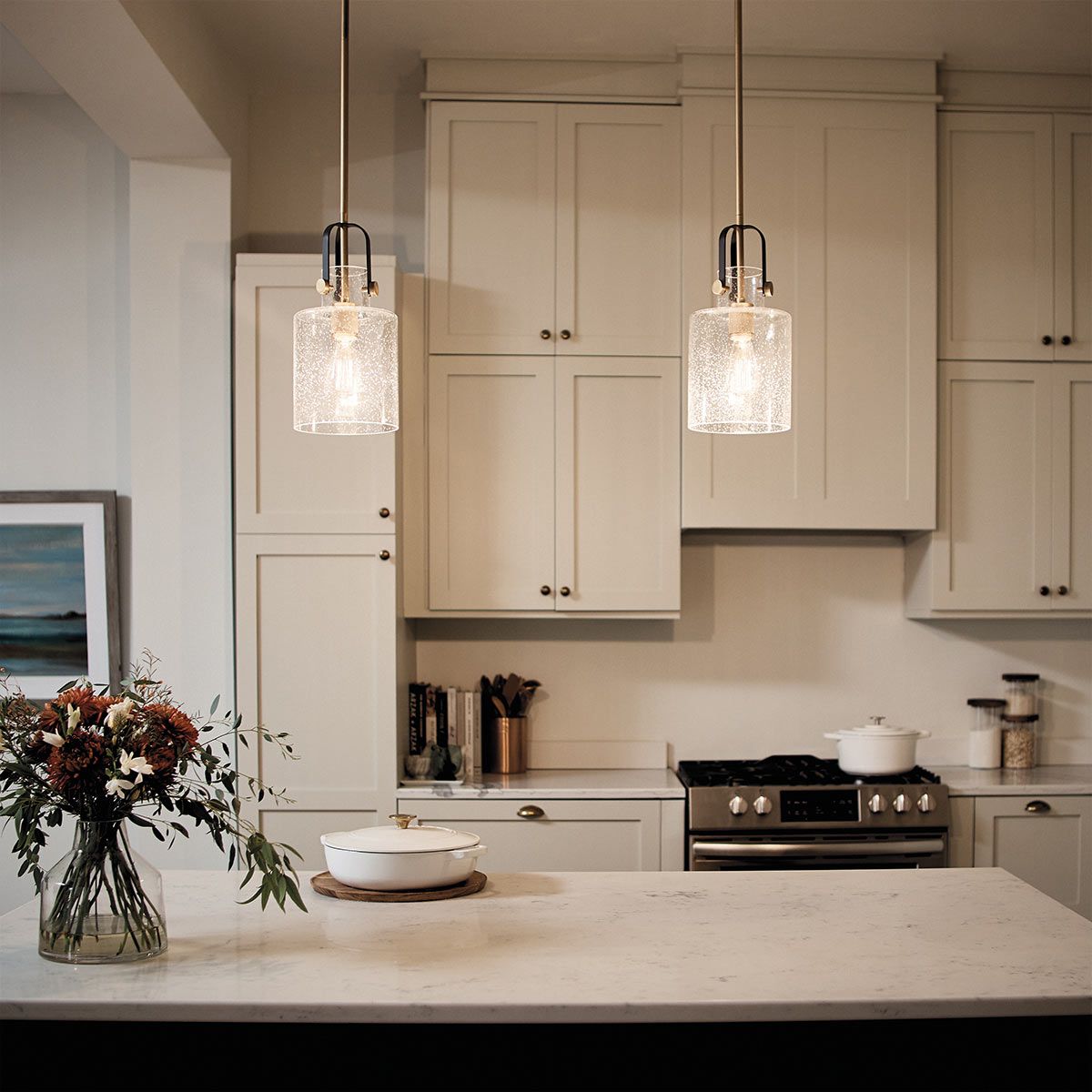 Quintiesse - Kitner Single Pendant Light - Brass
