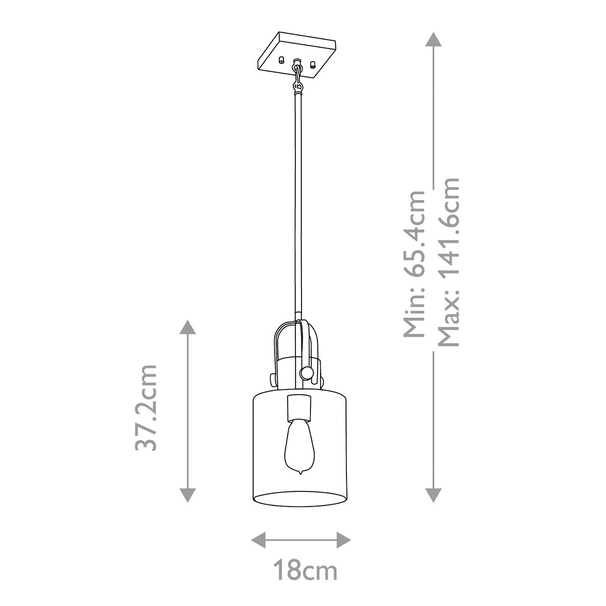 Quintiesse - Kitner Single Pendant Light - Nickel