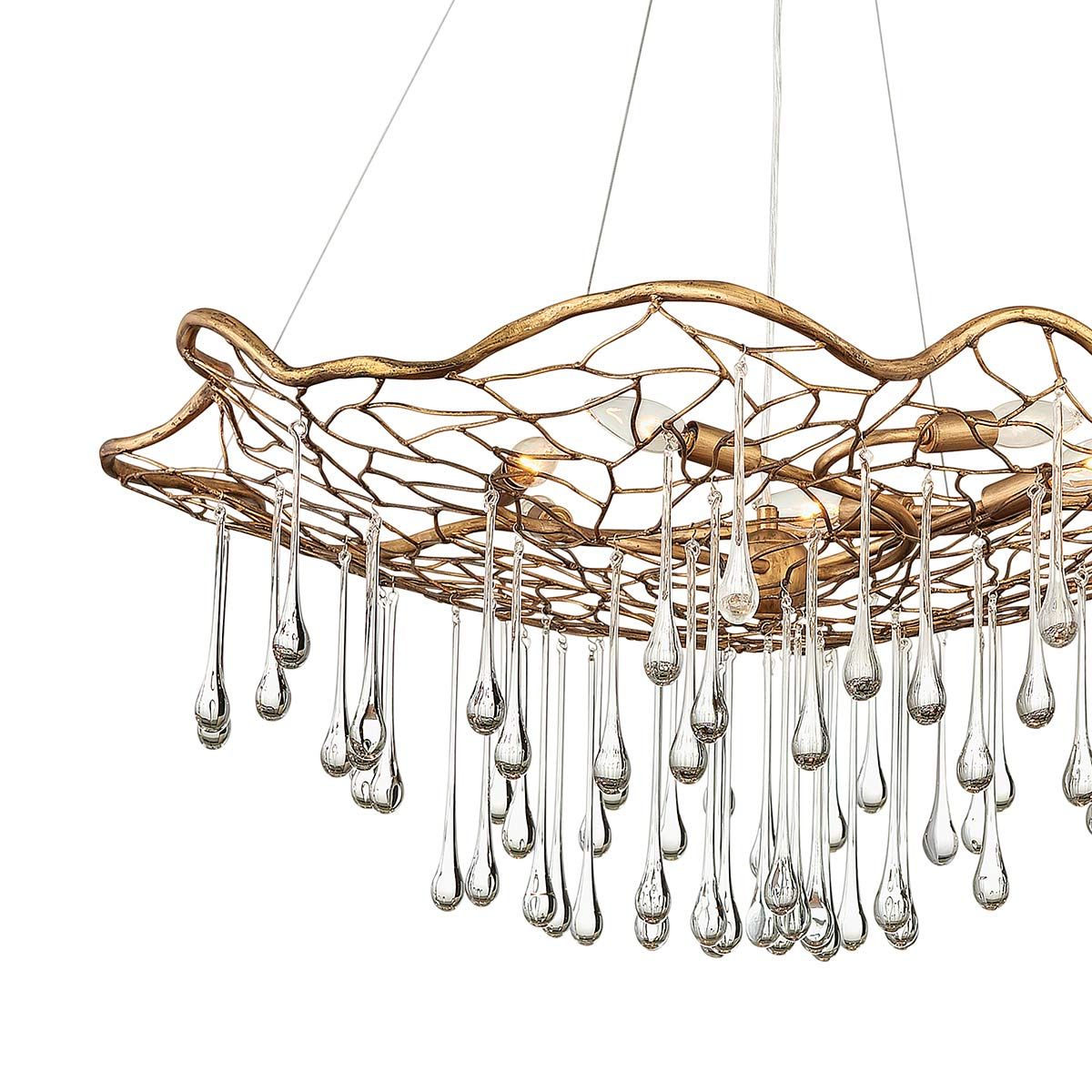 Quintiesse - Laguna 6 Light Pendant Light - Gold