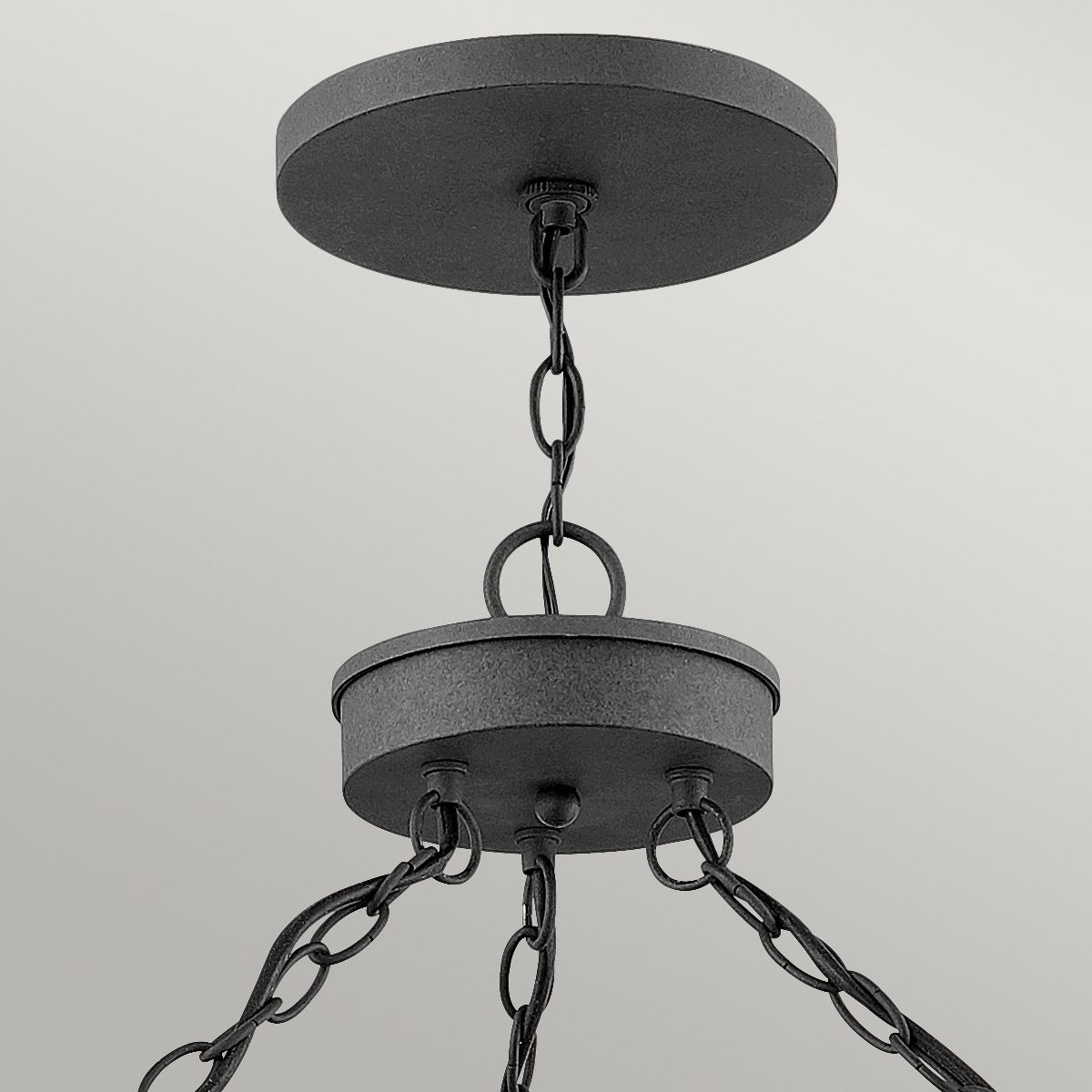 Quintiesse - Lakehouse 6 Light Outdoor Chandelier - Zinc