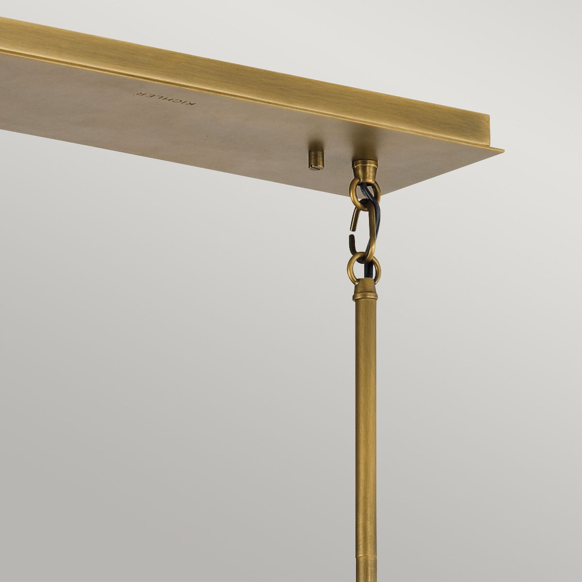 Quintiesse - Linara 5 Light Linear Chandelier - Black & Gold