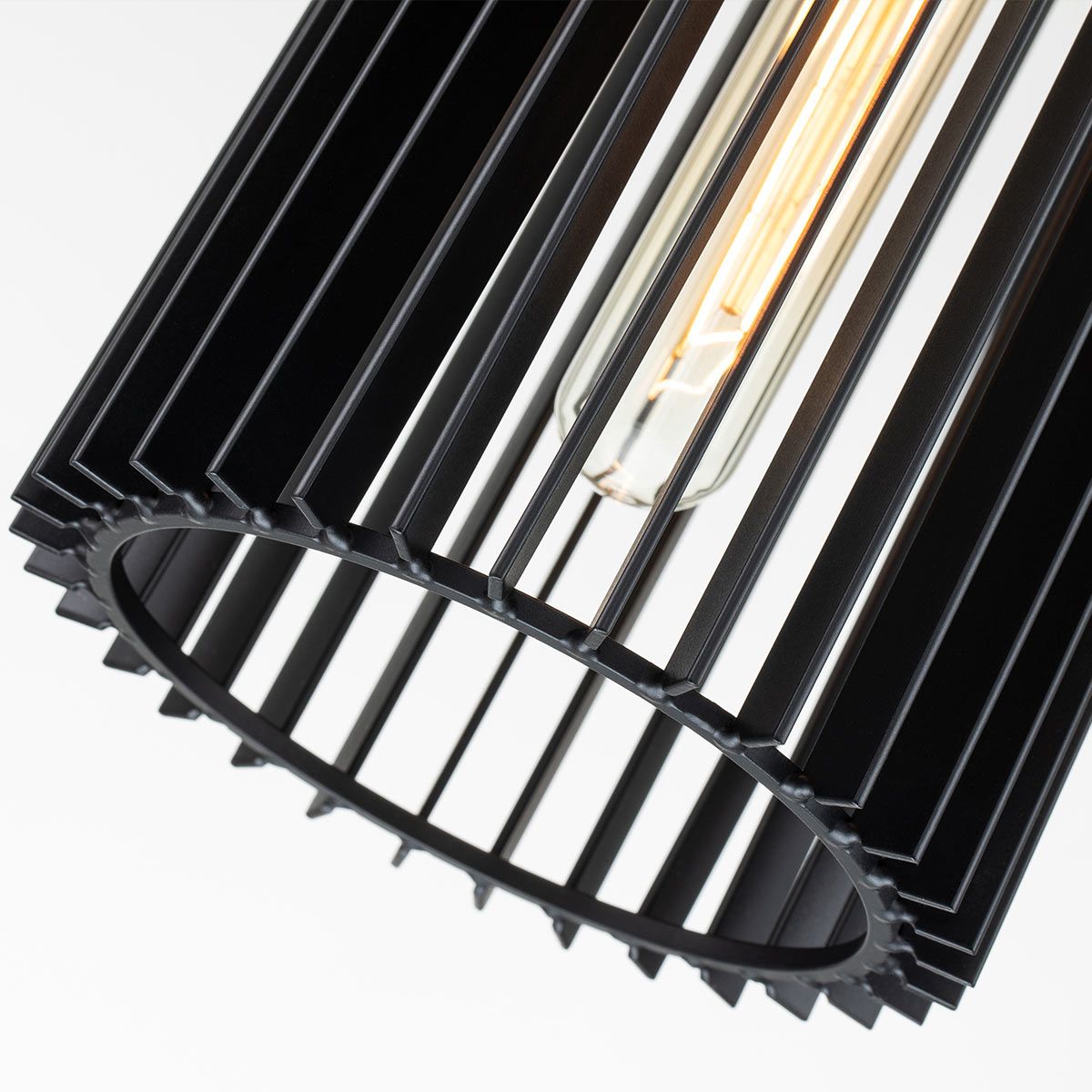 Quintiesse - Linara Single Pendant Light - Black & Gold