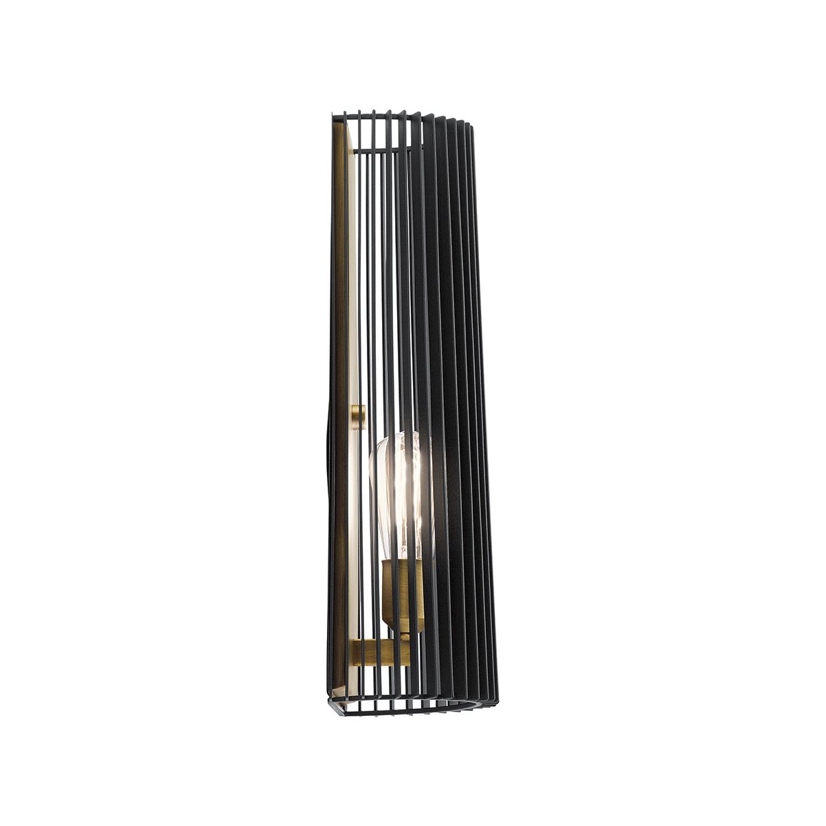 Quintiesse - Linara Single Wall Light - Black & Gold