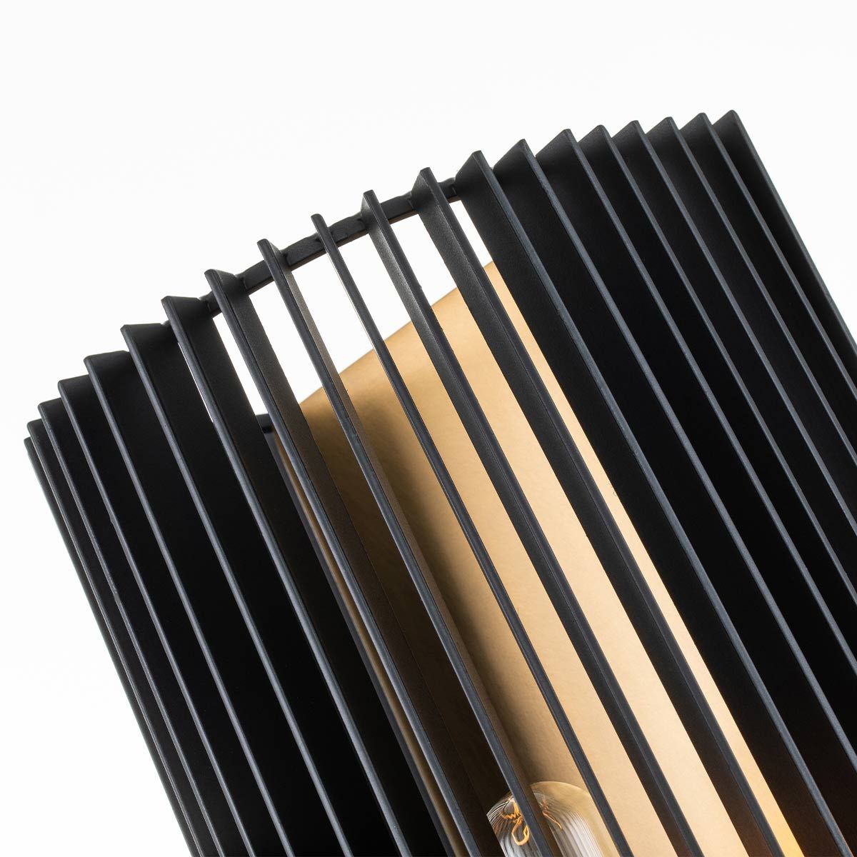 Quintiesse - Linara Single Wall Light - Black & Gold