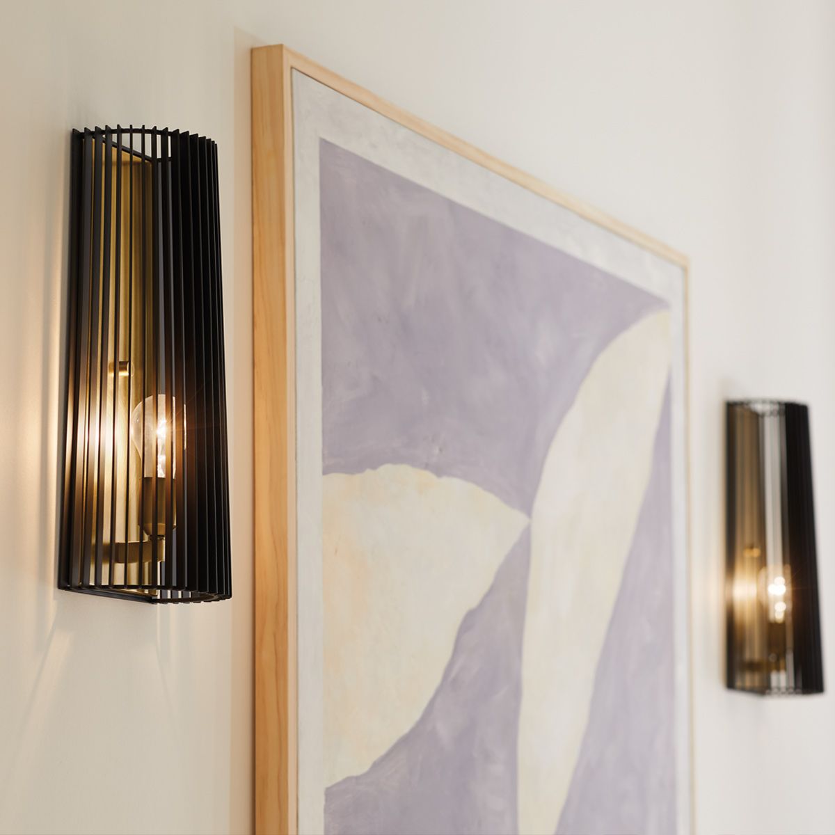 Quintiesse - Linara Single Wall Light - Black & Gold