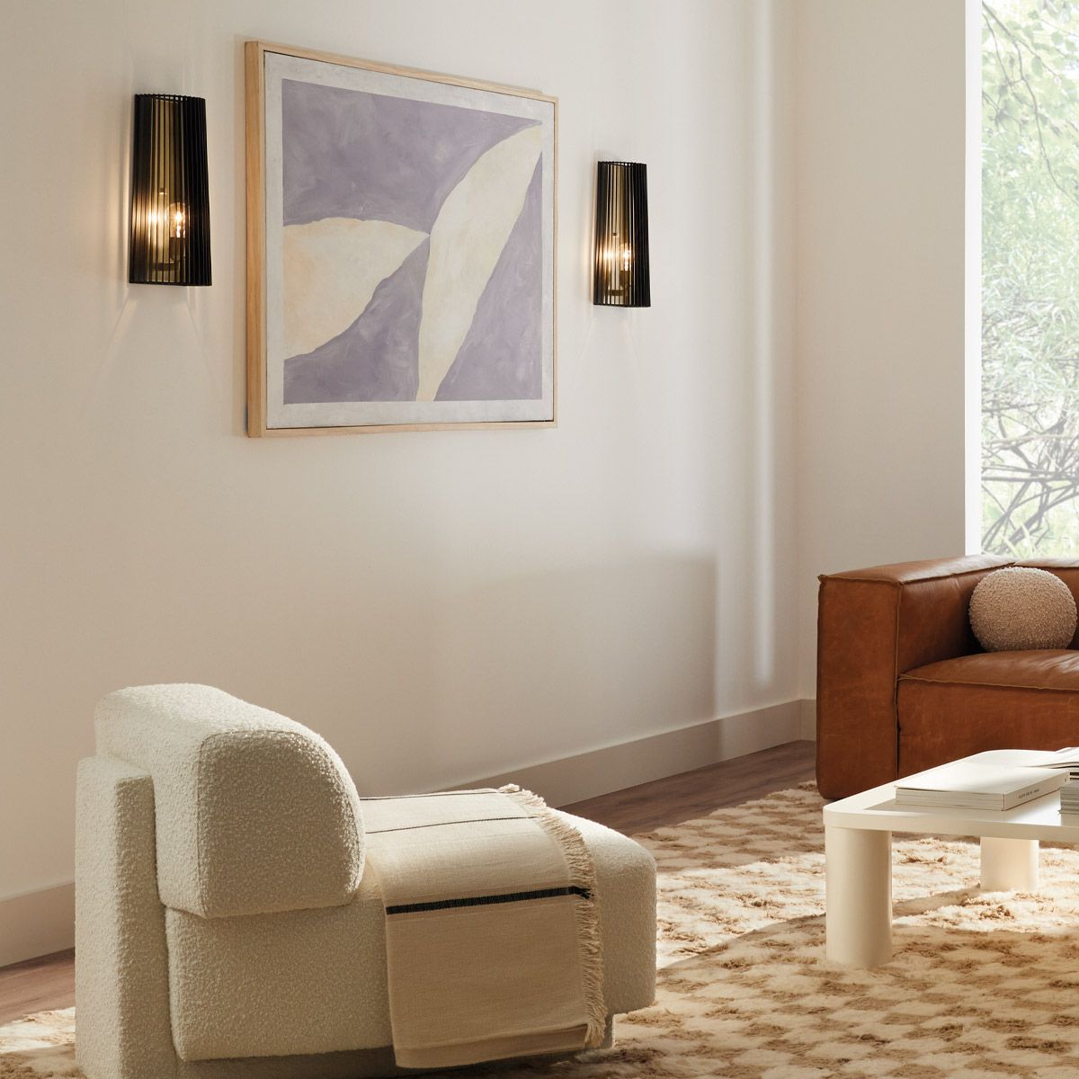 Quintiesse - Linara Single Wall Light - Black & Gold