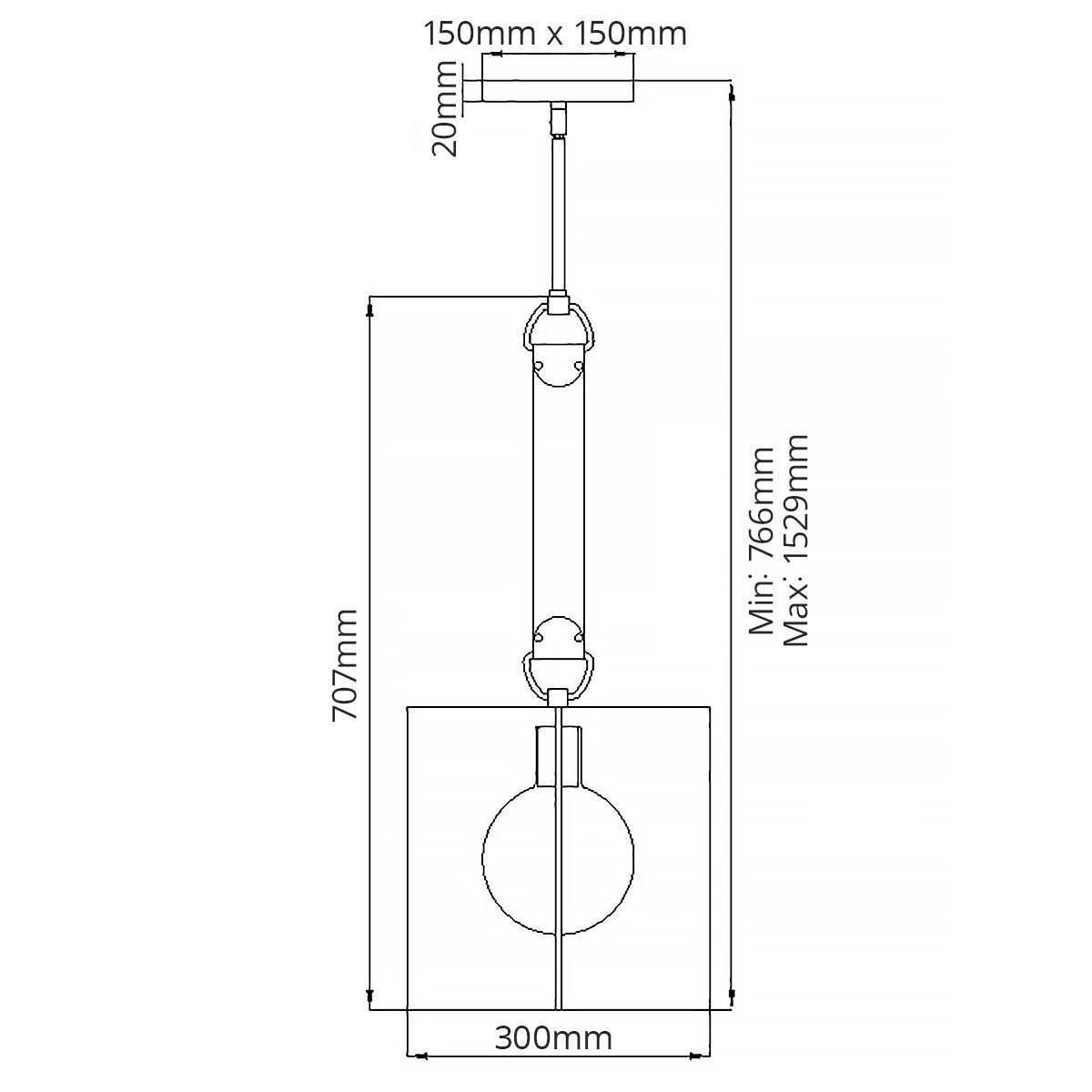 Quintiesse - Ludlow Single Pendant Light - Brushed Graphite
