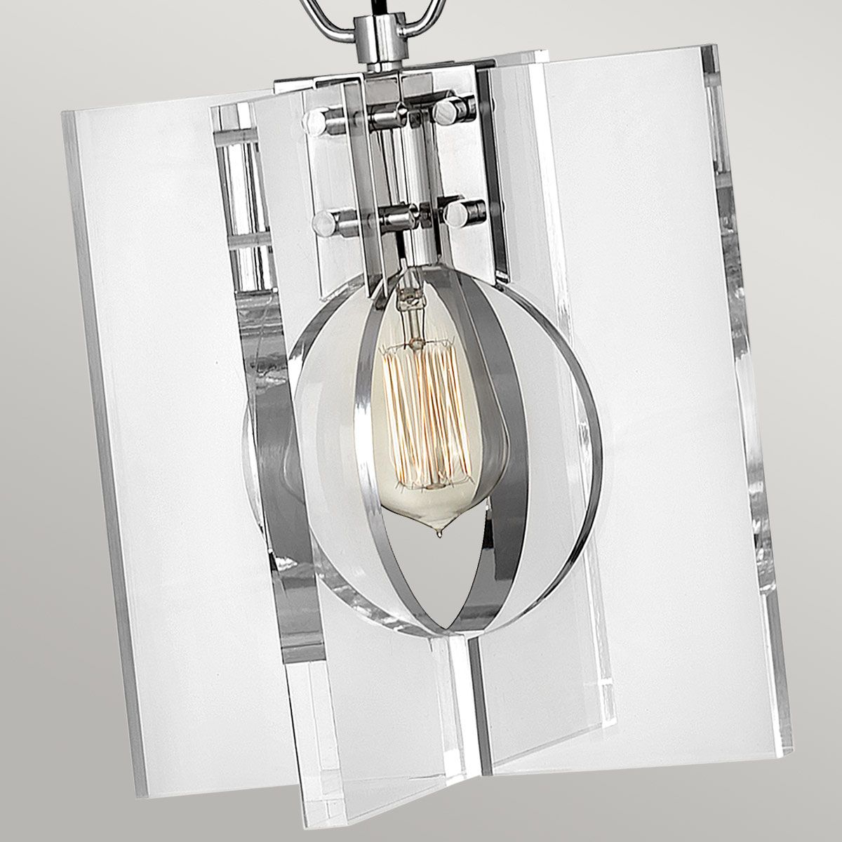 Quintiesse - Ludlow Single Pendant Light - Polished Nickel
