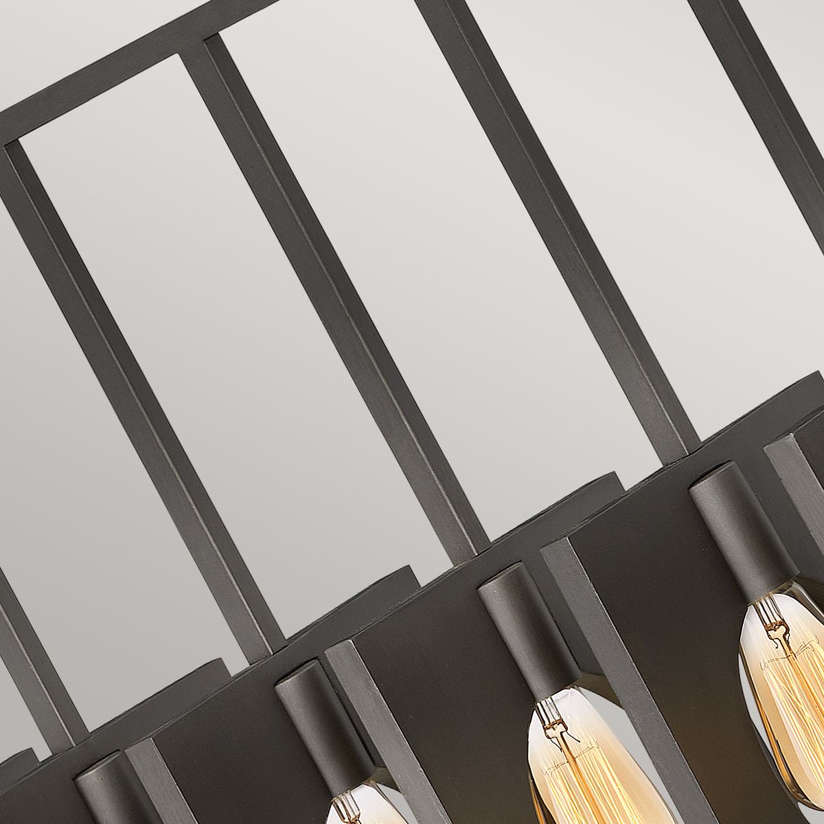 Quintiesse - Ludlow 8 Light Pendant Light - Brushed Graphite