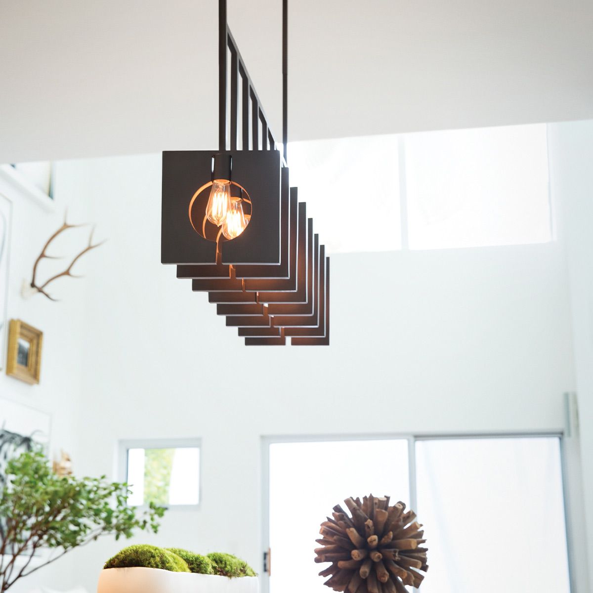Quintiesse - Ludlow 8 Light Pendant Light - Brushed Graphite