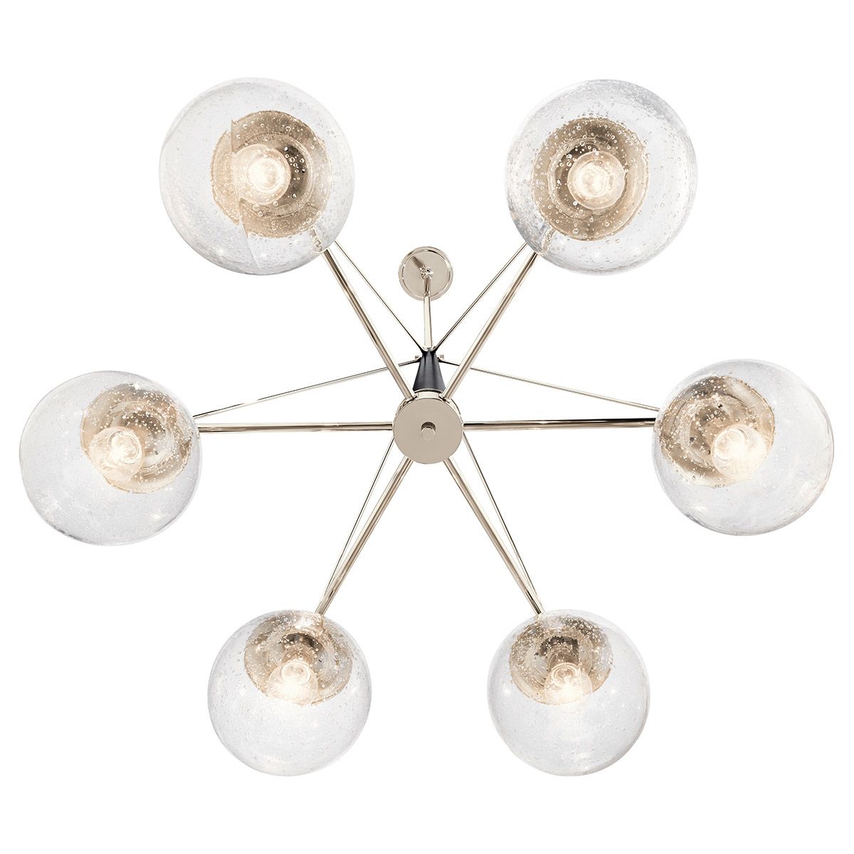 Quintiesse - Marilyn 6 Light Chandelier - Nickel