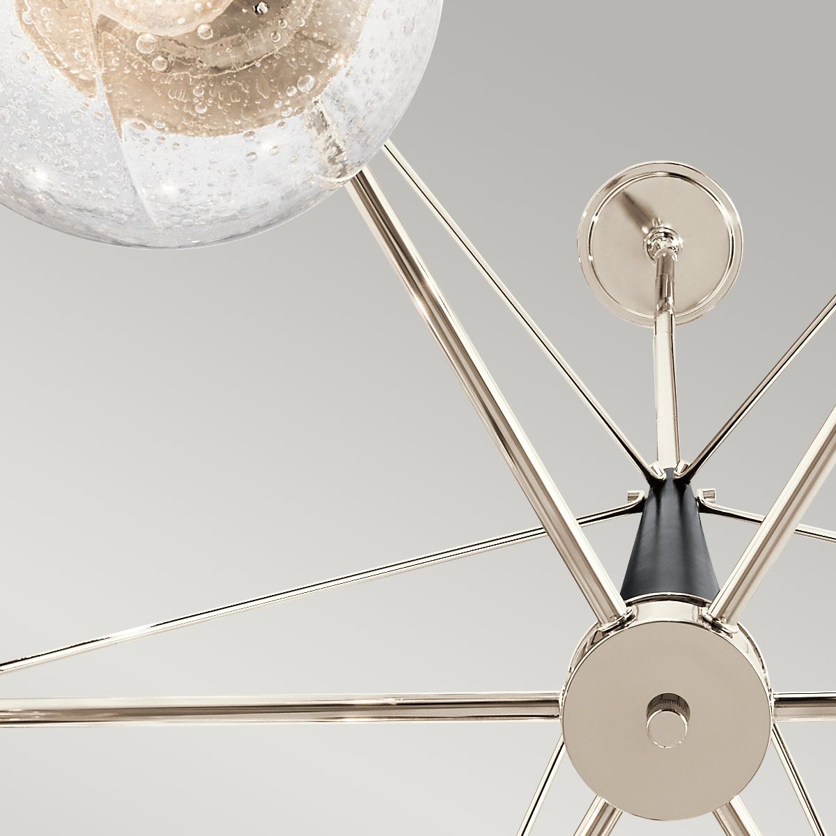 Quintiesse - Marilyn 6 Light Chandelier - Nickel