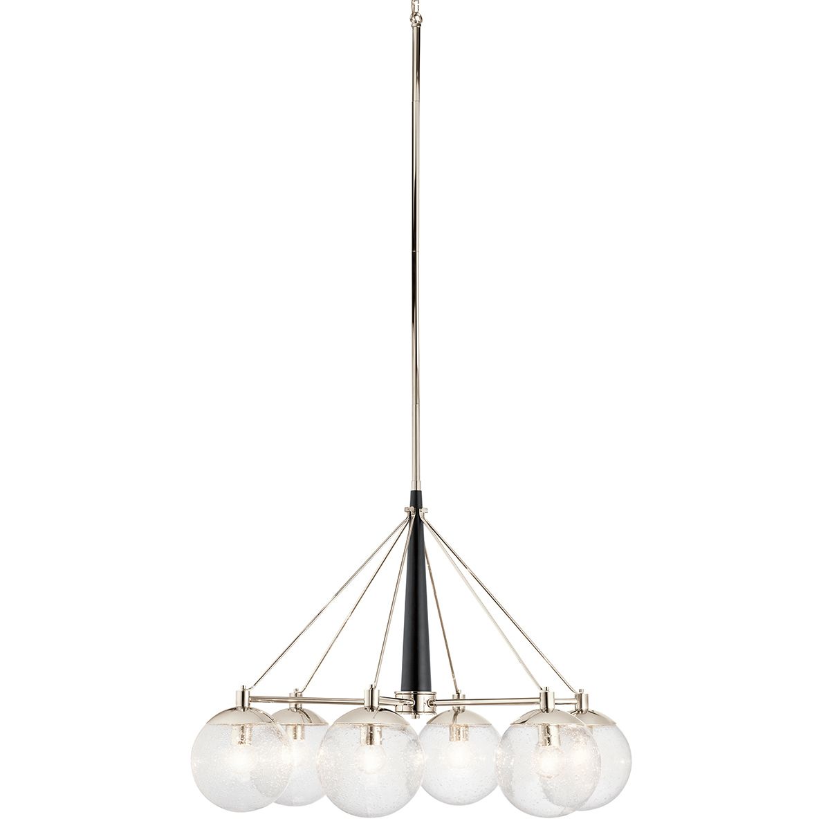 Quintiesse - Marilyn 6 Light Chandelier - Nickel