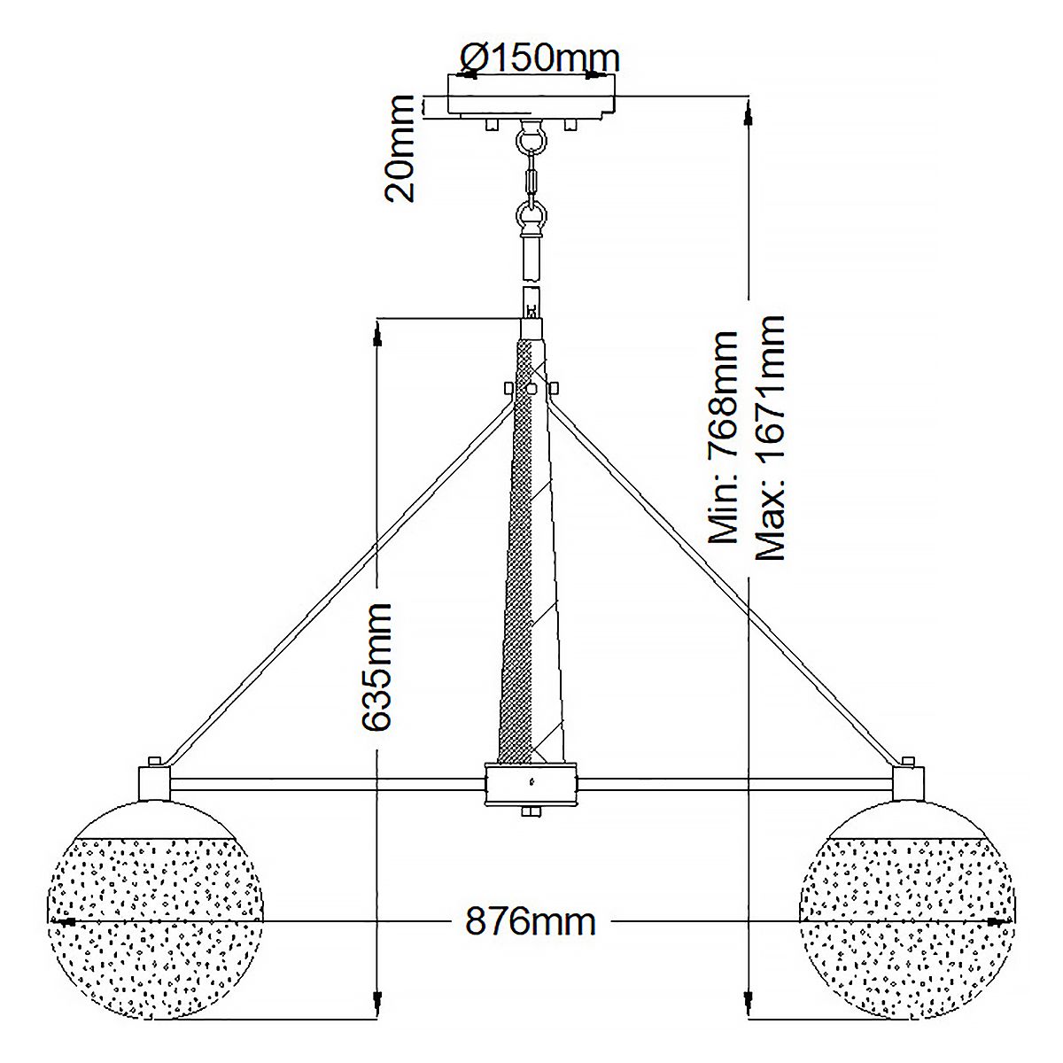 Quintiesse - Marilyn 6 Light Chandelier - Nickel