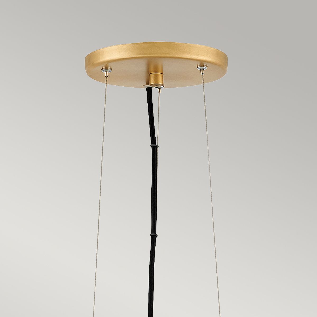 Quintiesse - Nula Single Large Pendant Light - White & Gold
