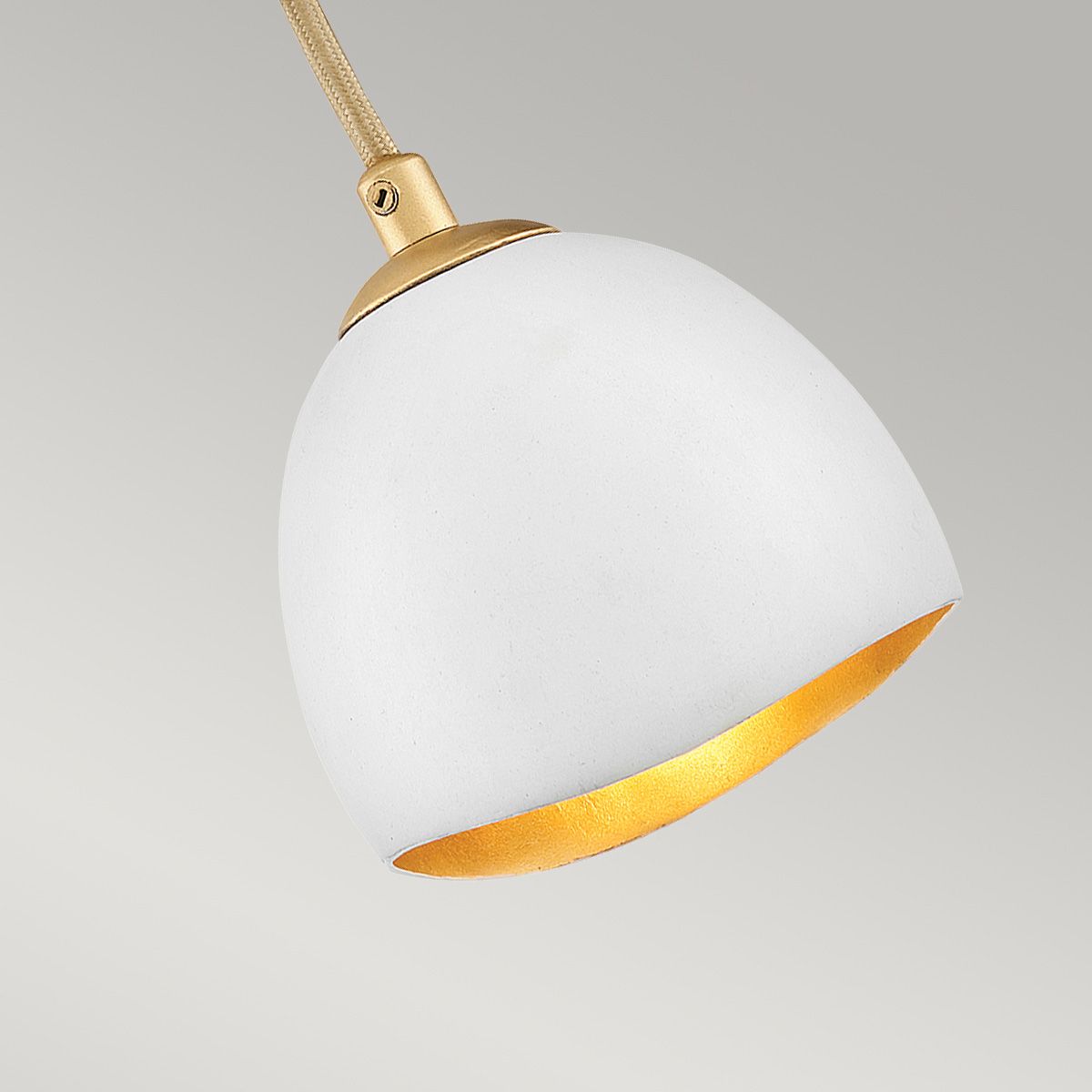 Quintiesse - Nula Single Wall Light - White & Gold
