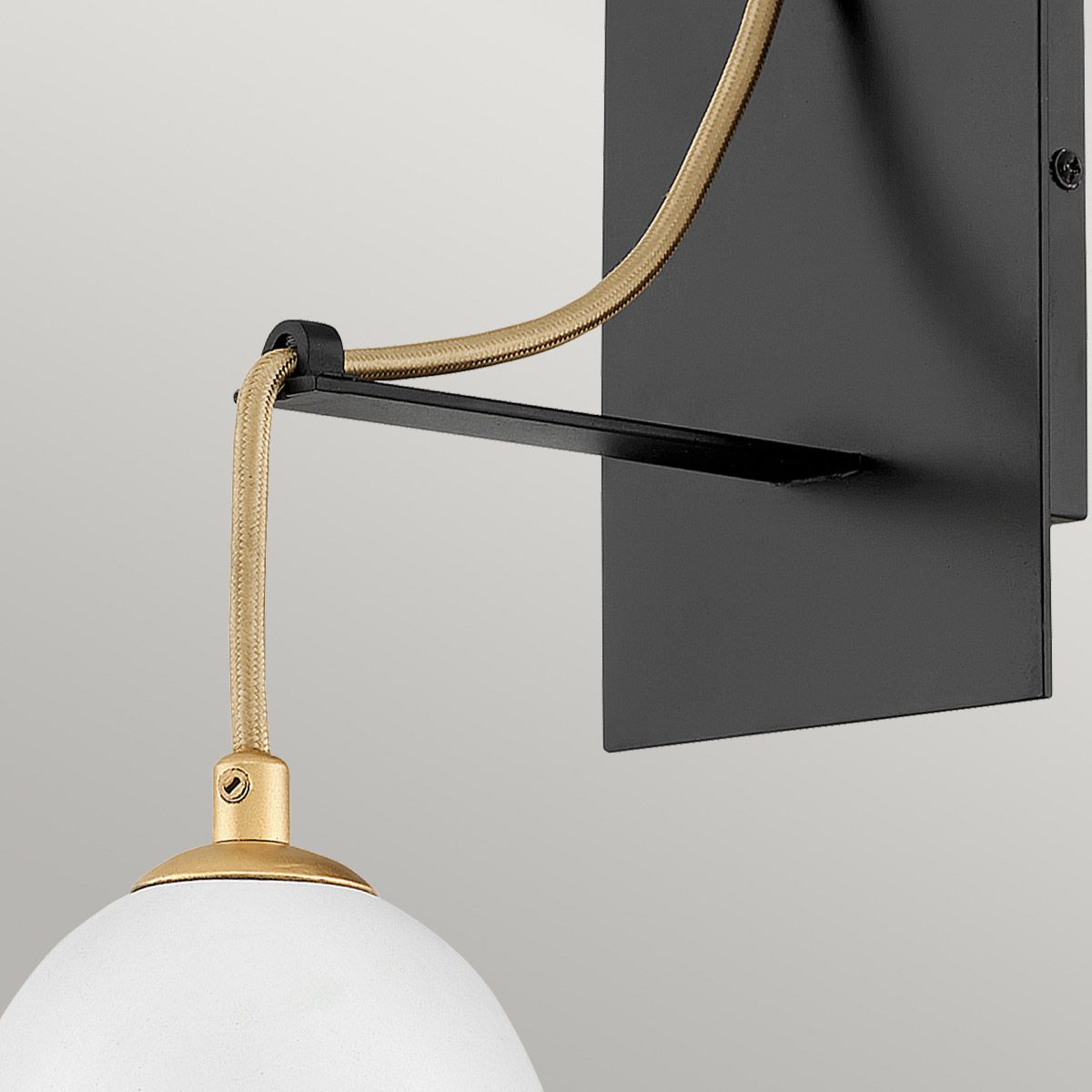 Quintiesse - Nula Single Wall Light - White & Gold