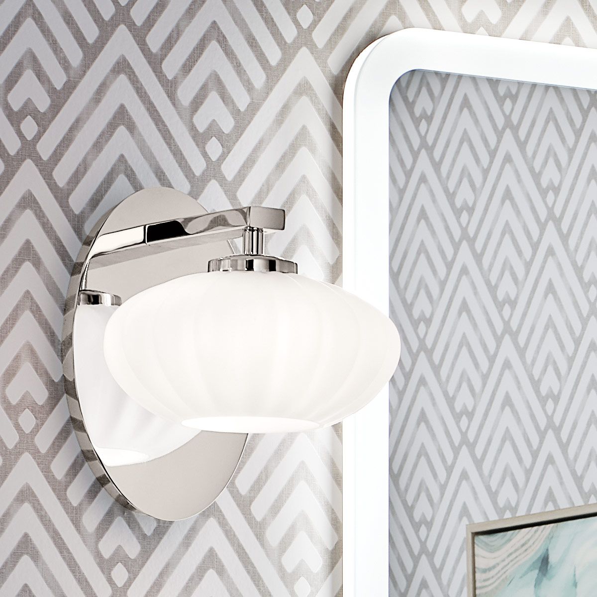 Quintiesse - Pim Single Wall Light - Polished Chrome