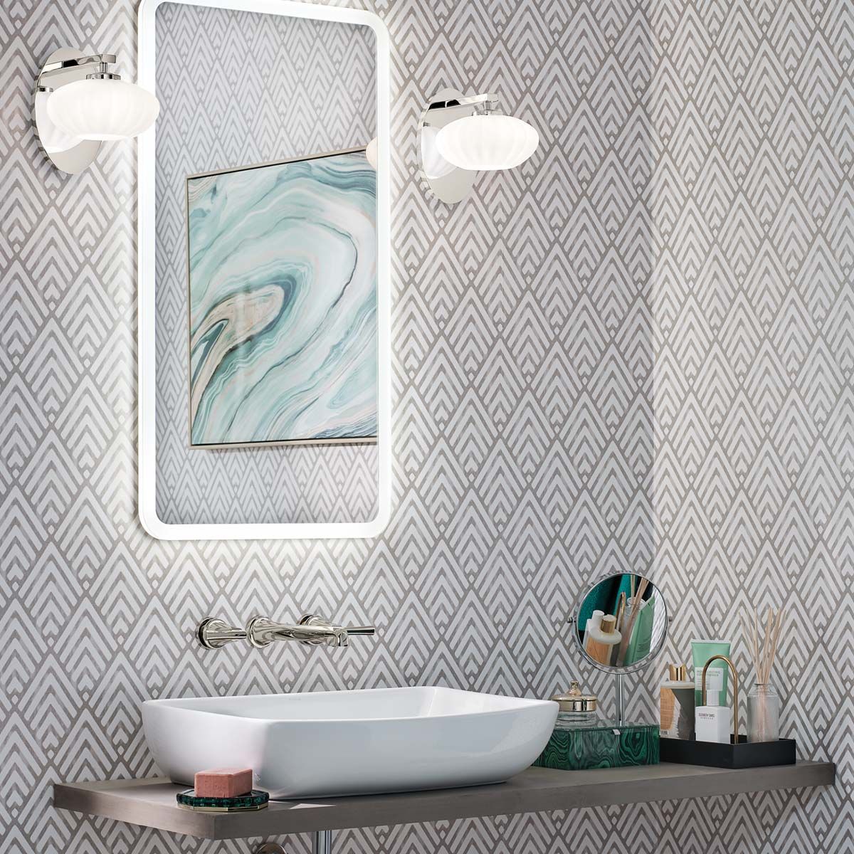 Quintiesse - Pim Single Wall Light - Polished Chrome