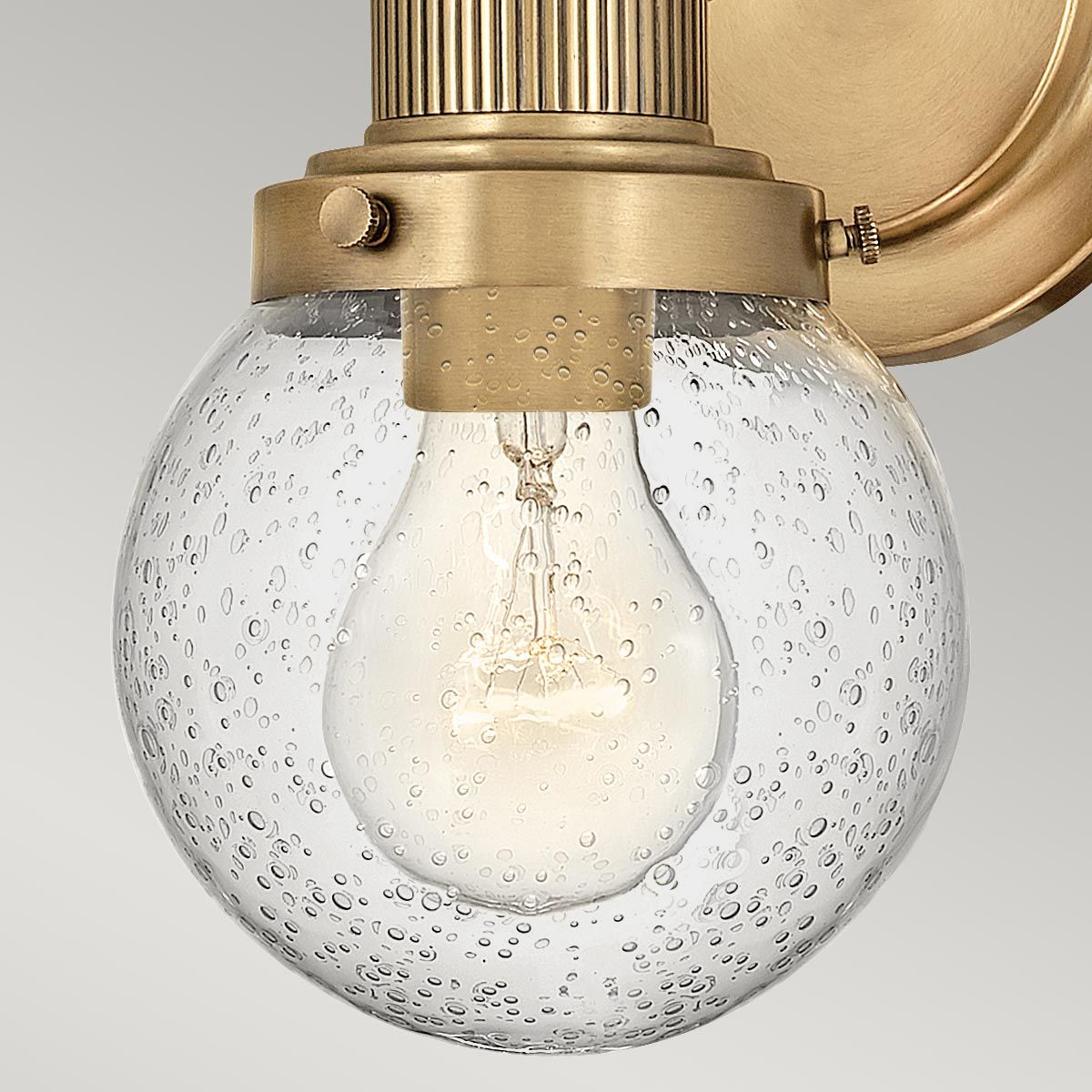 Quintiesse - Poppy Single Wall Light - Brass
