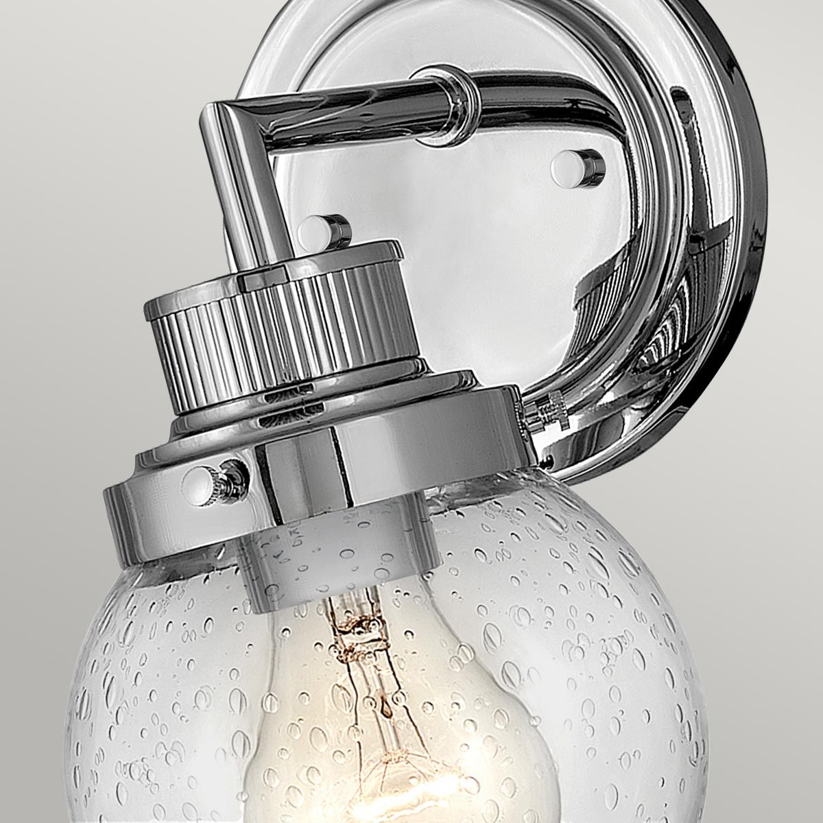 Quintiesse - Poppy Single Wall Light - Polished Chrome