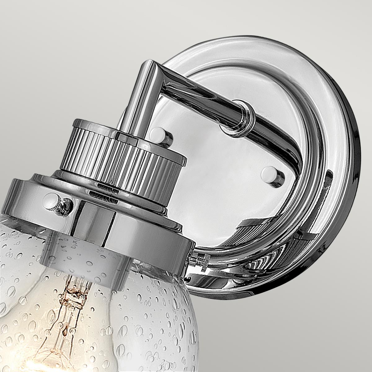Quintiesse - Poppy Single Wall Light - Polished Chrome