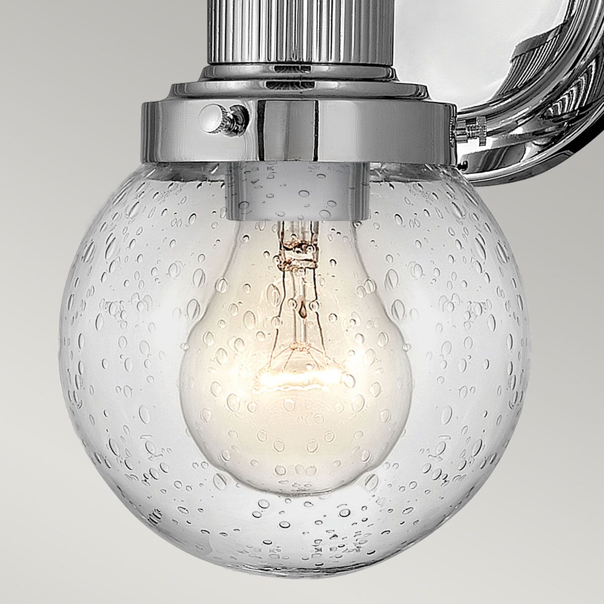 Quintiesse - Poppy Single Wall Light - Polished Chrome