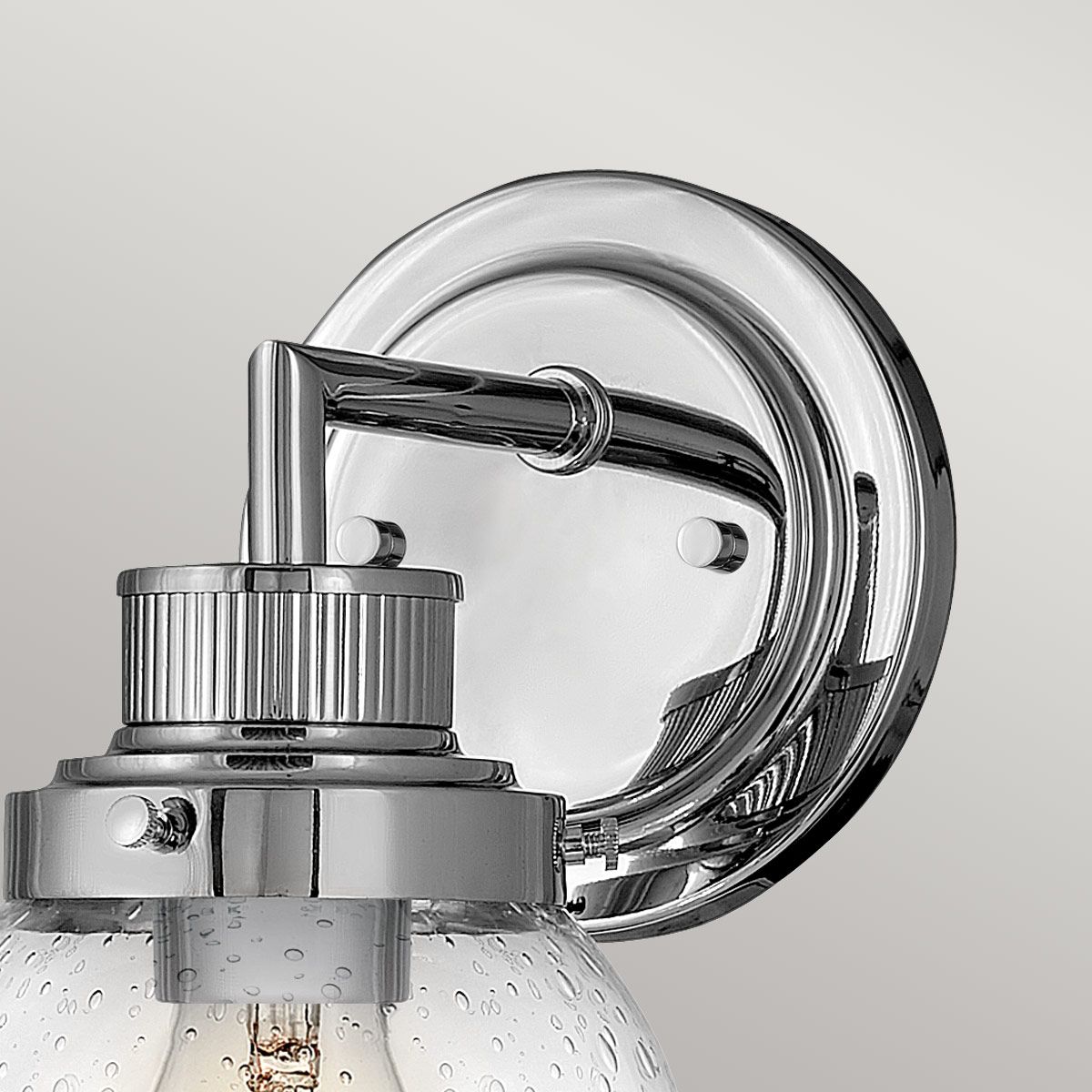 Quintiesse - Poppy Single Wall Light - Polished Chrome