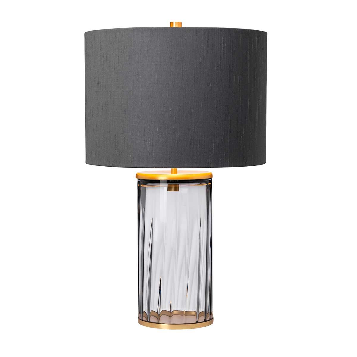 Quintiesse - Reno Table Lamp - Smoke - Aged Brass