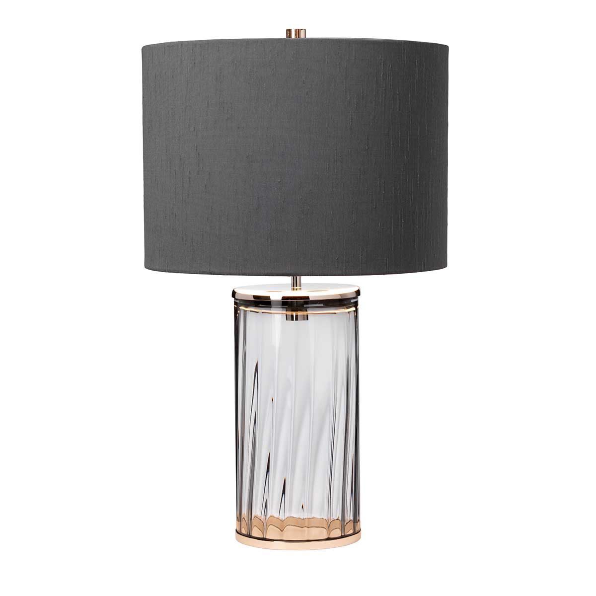 Quintiesse - Reno Table Lamp - Smoke - Polished Nickel