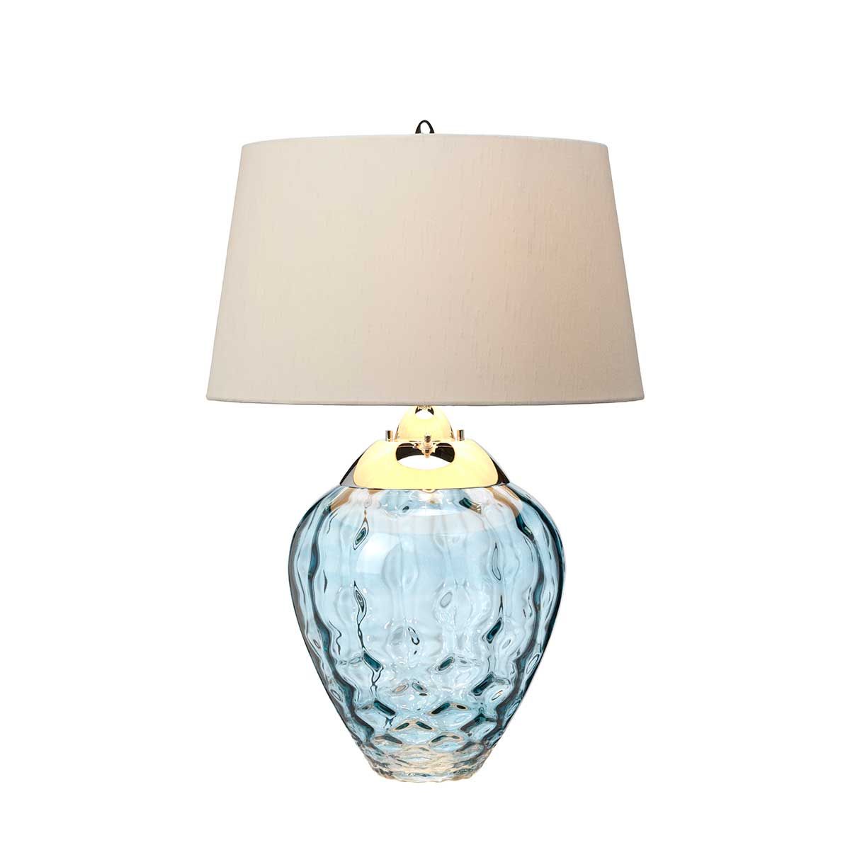 Quintiesse - Samara Table Lamp - Light Blue - Nickel