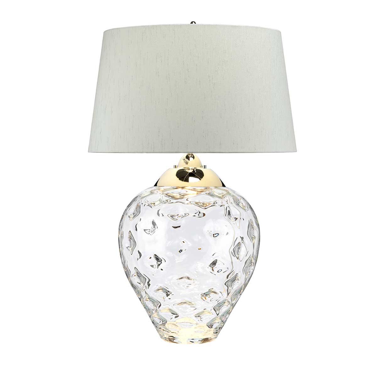 Quintiesse - Samara Large Table Lamp - Clear - Nickel