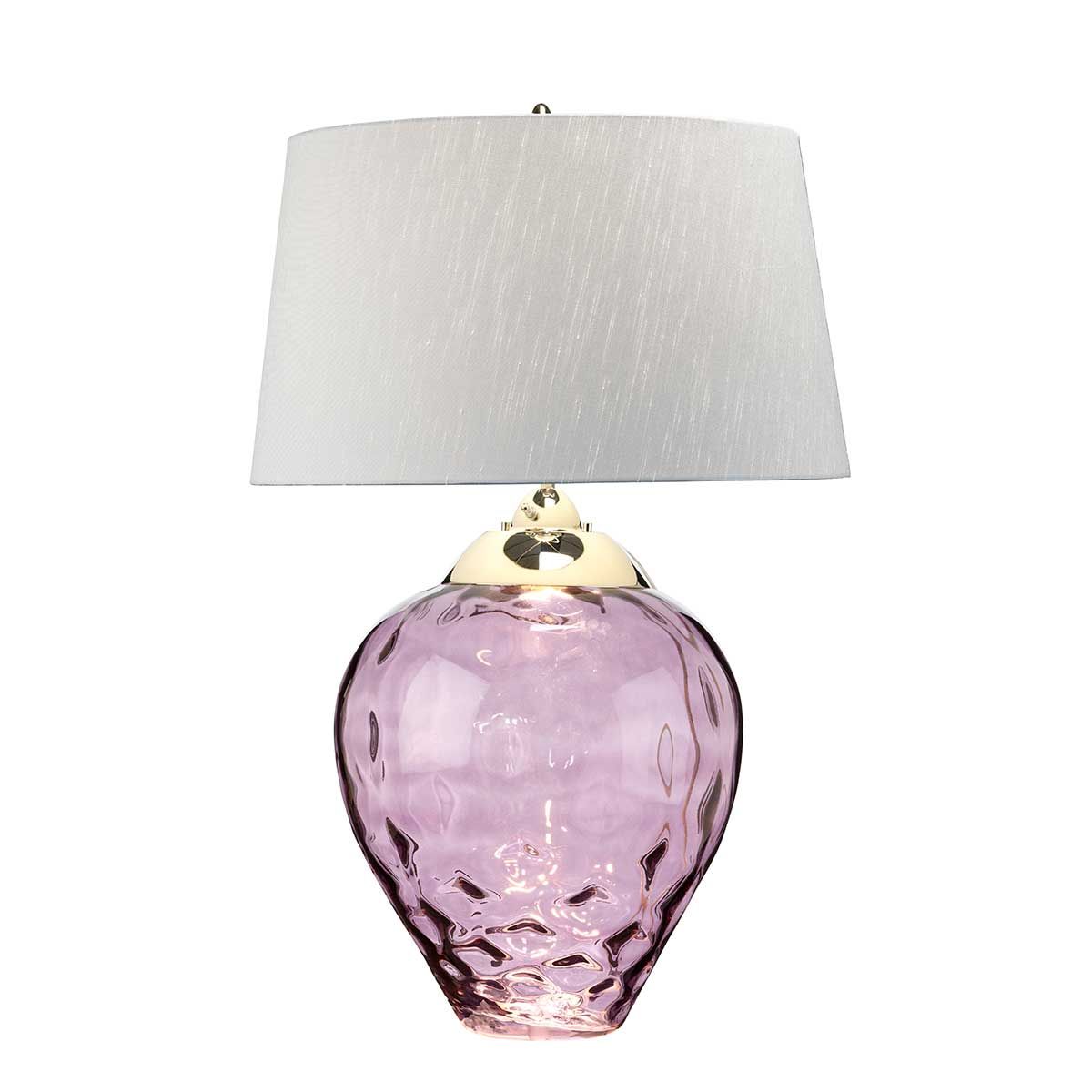 Quintiesse - Samara Large Table Lamp - Plum - Nickel