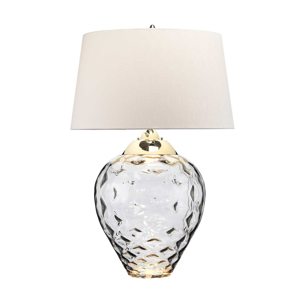 Quintiesse - Samara Large Table Lamp - Smoke - Nickel
