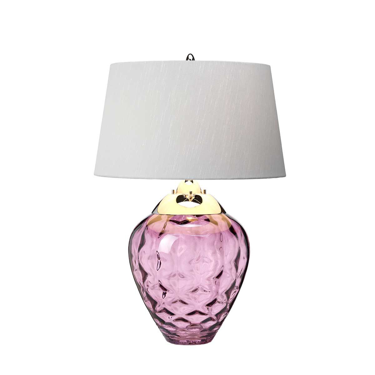 Quintiesse - Samara Table Lamp - Plum - Nickel